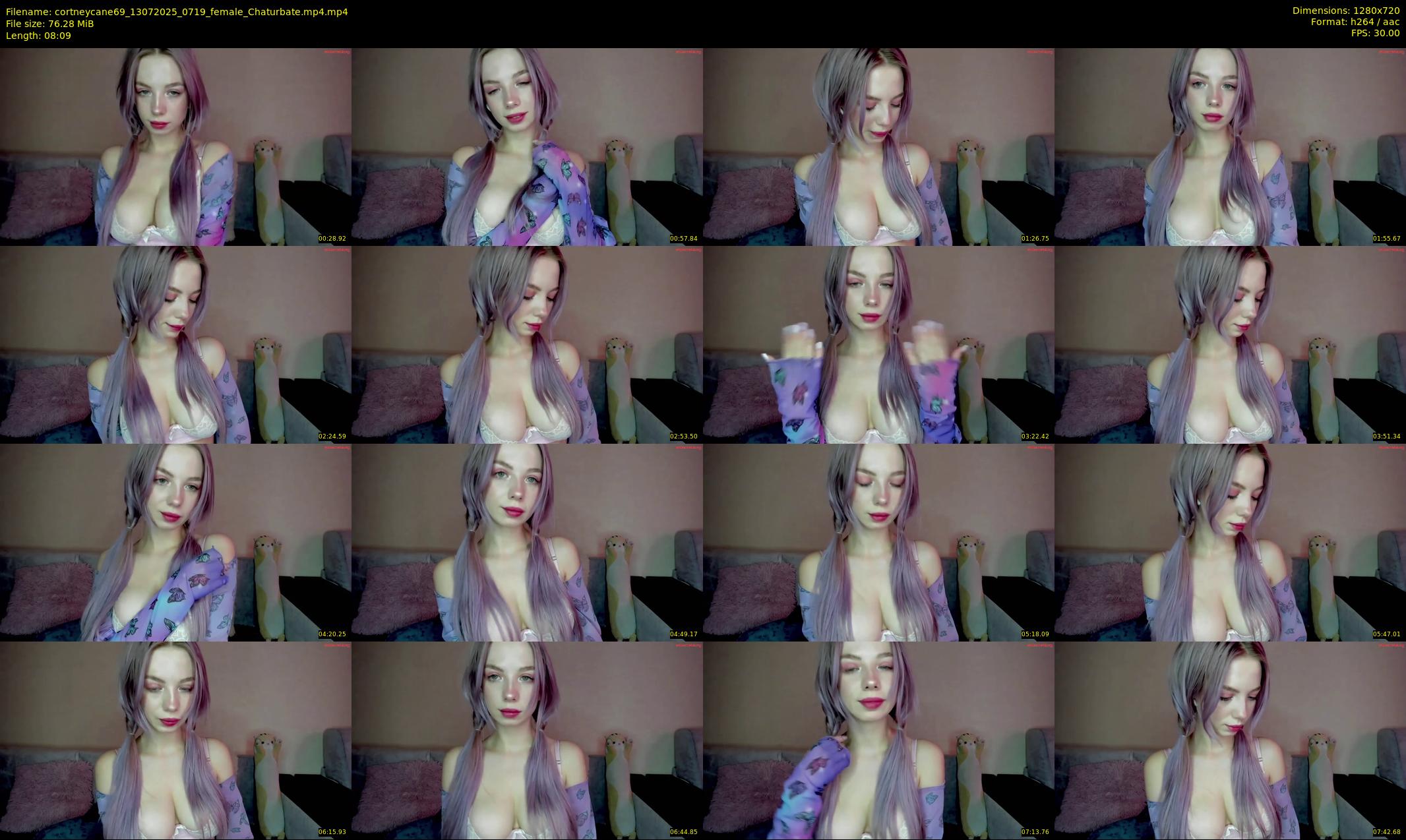 cortneycane69 — 9 minute Chaturbate female cam show recording, 720p, Jul 13, 2025