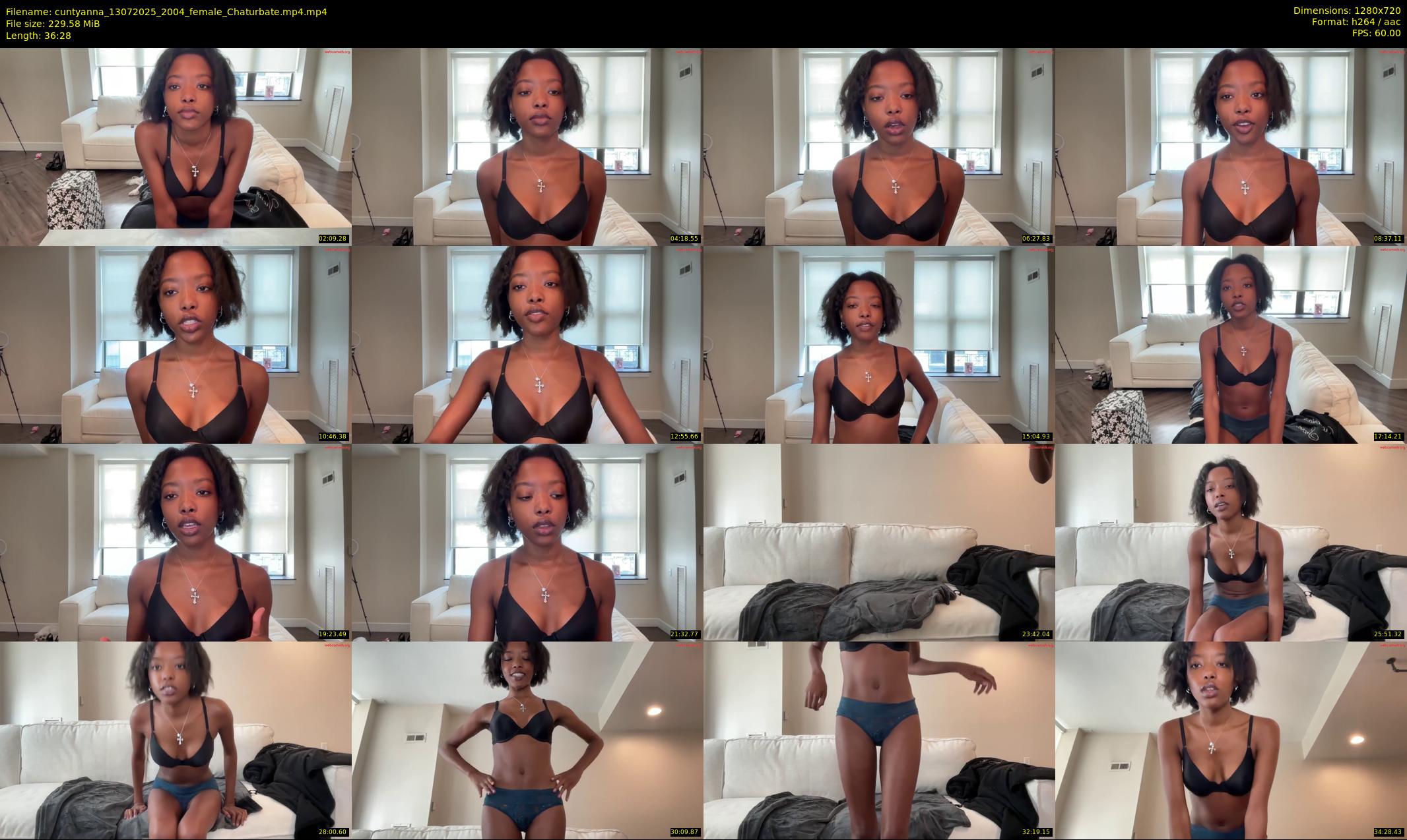 cuntyanna — 37 minute Chaturbate female cam show recording, 720p, Jul 13, 2025