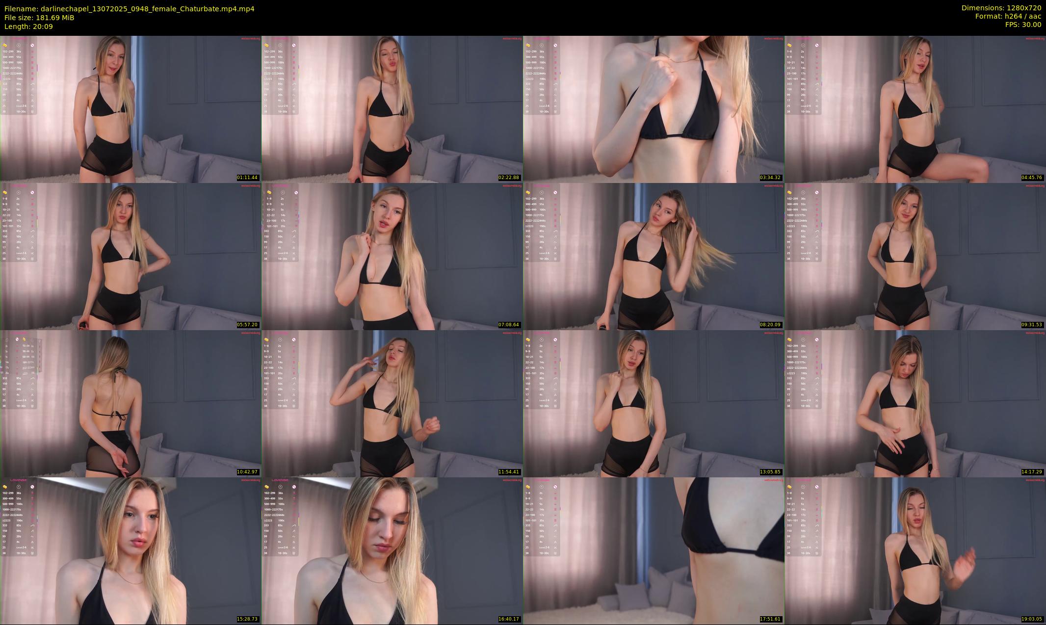 darlinechapel — 21 minute Chaturbate female cam show recording, 720p, Jul 13, 2025