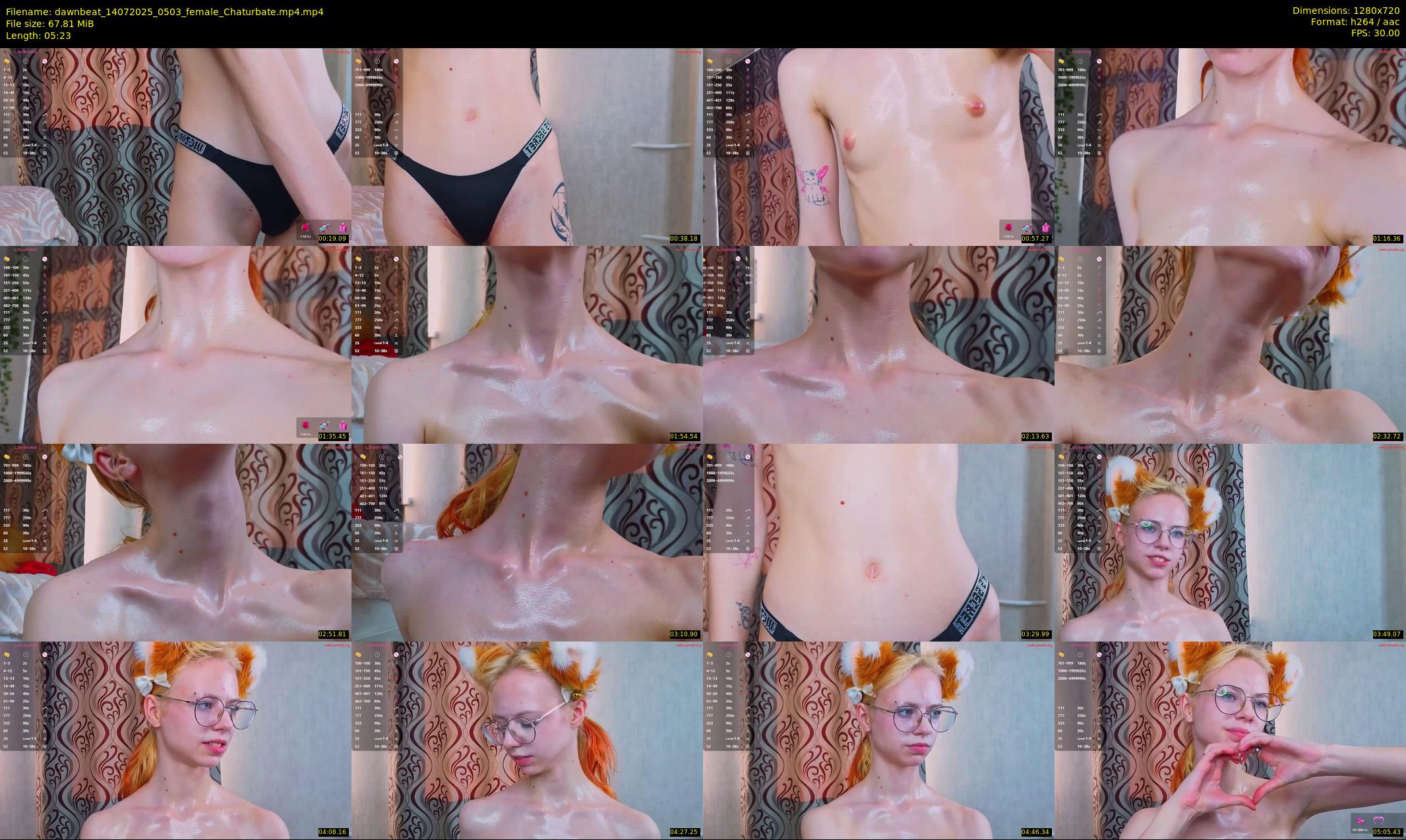 dawnbeat — 6 minute Chaturbate female cam show recording, 720p, Jul 14, 2025