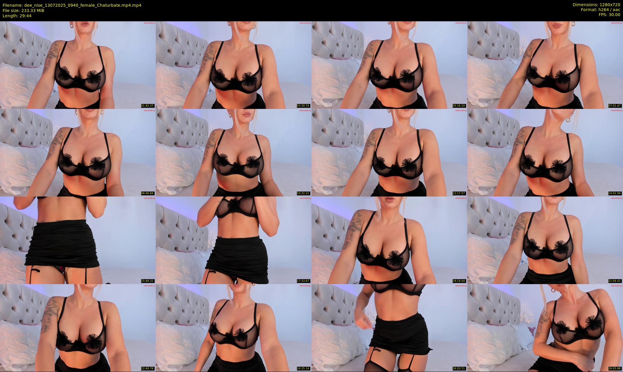 dee_nise — 30 minute Chaturbate female cam show recording, 720p, Jul 13, 2025