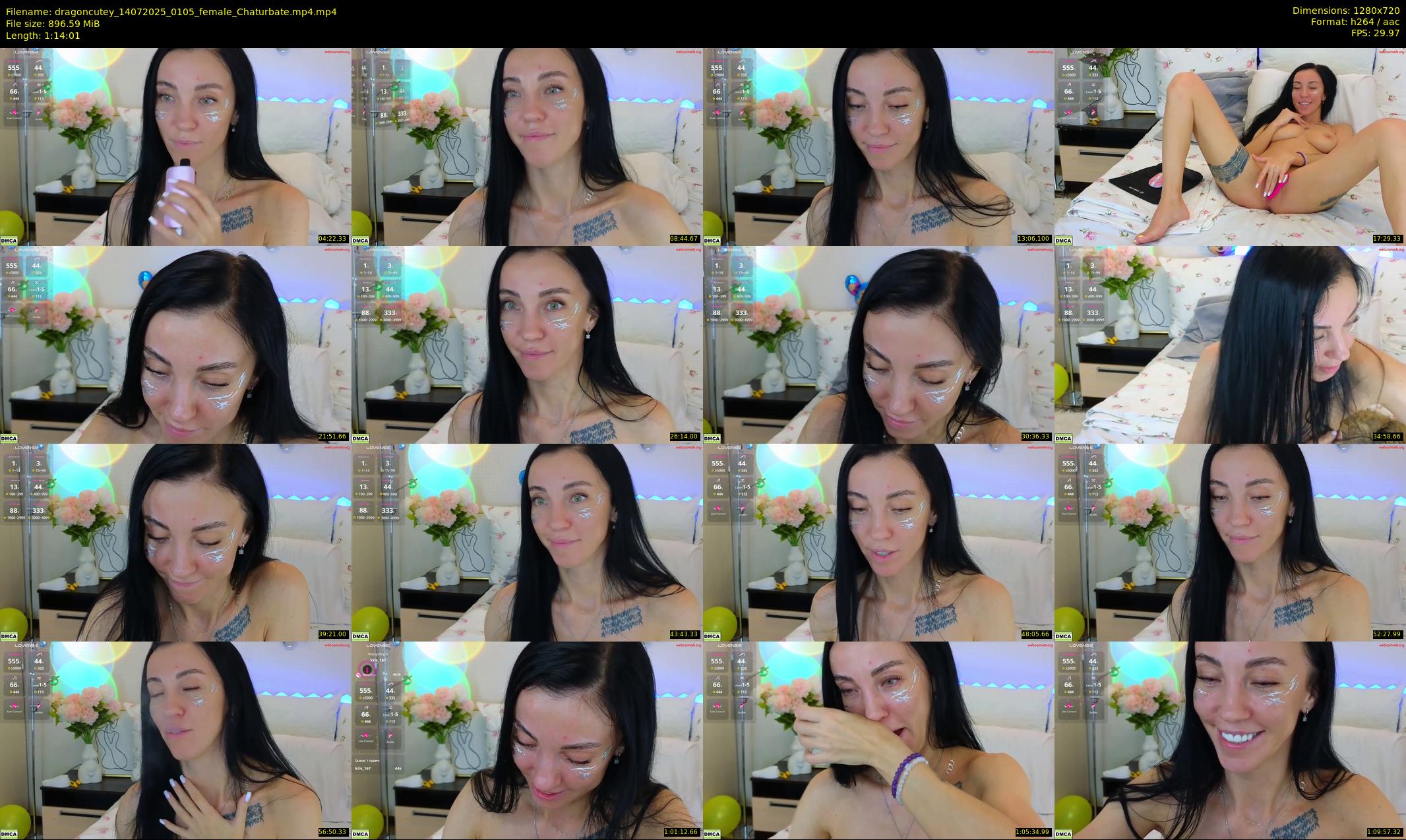 dragoncutey — 75 minute Chaturbate female cam show recording, 720p, Jul 14, 2025