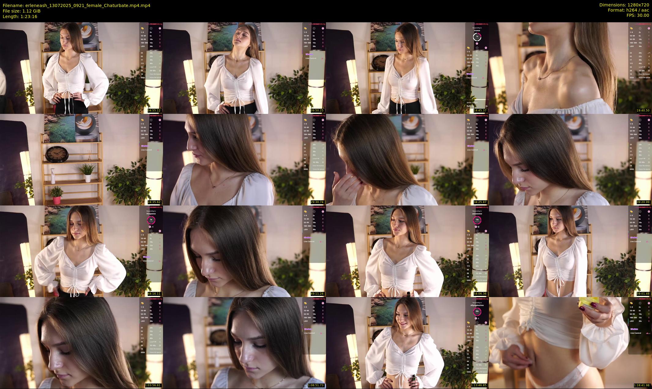 erleneash — 84 minute Chaturbate female cam show recording, 720p, Jul 13, 2025
