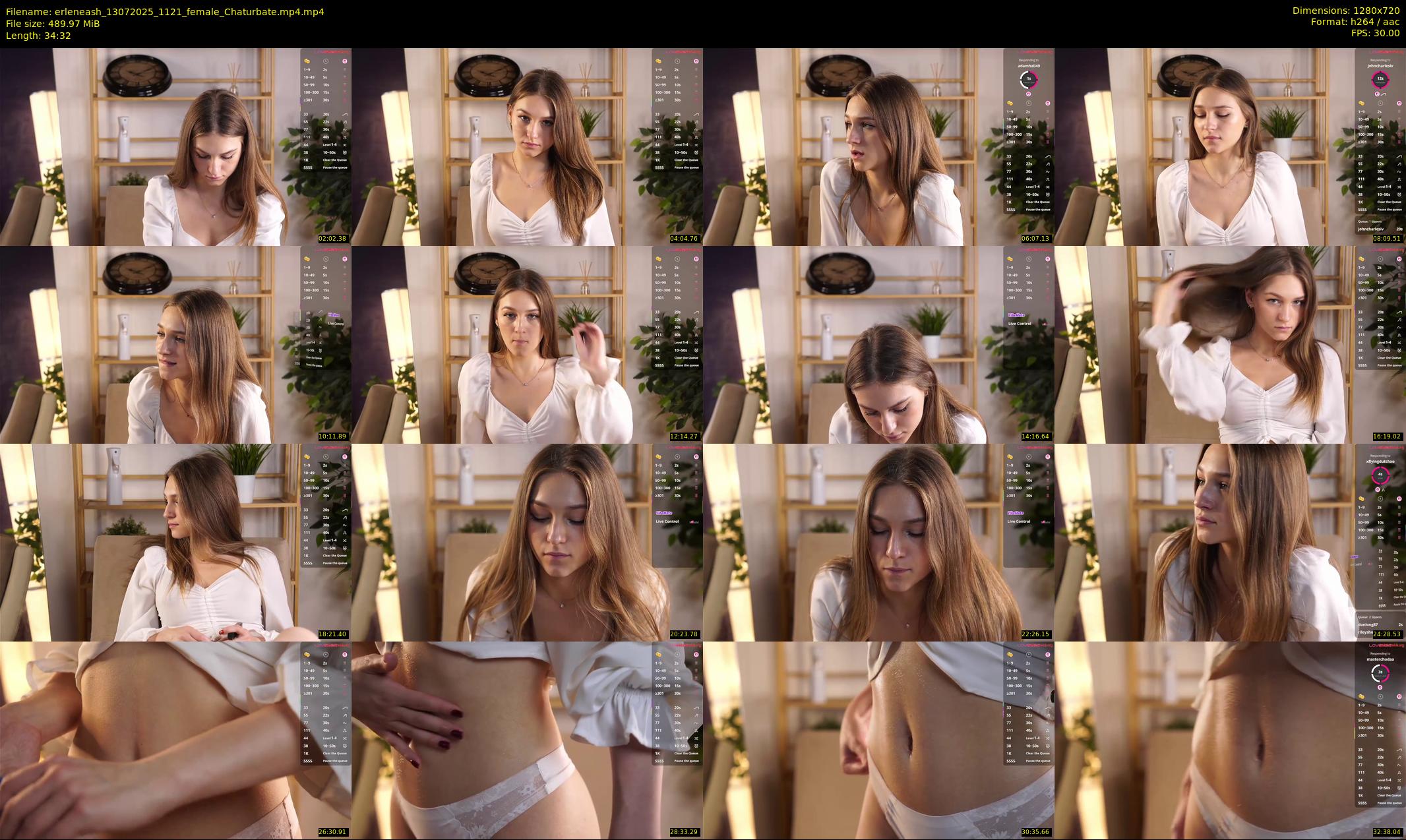 erleneash — 35 minute Chaturbate female cam show recording, 720p, Jul 13, 2025