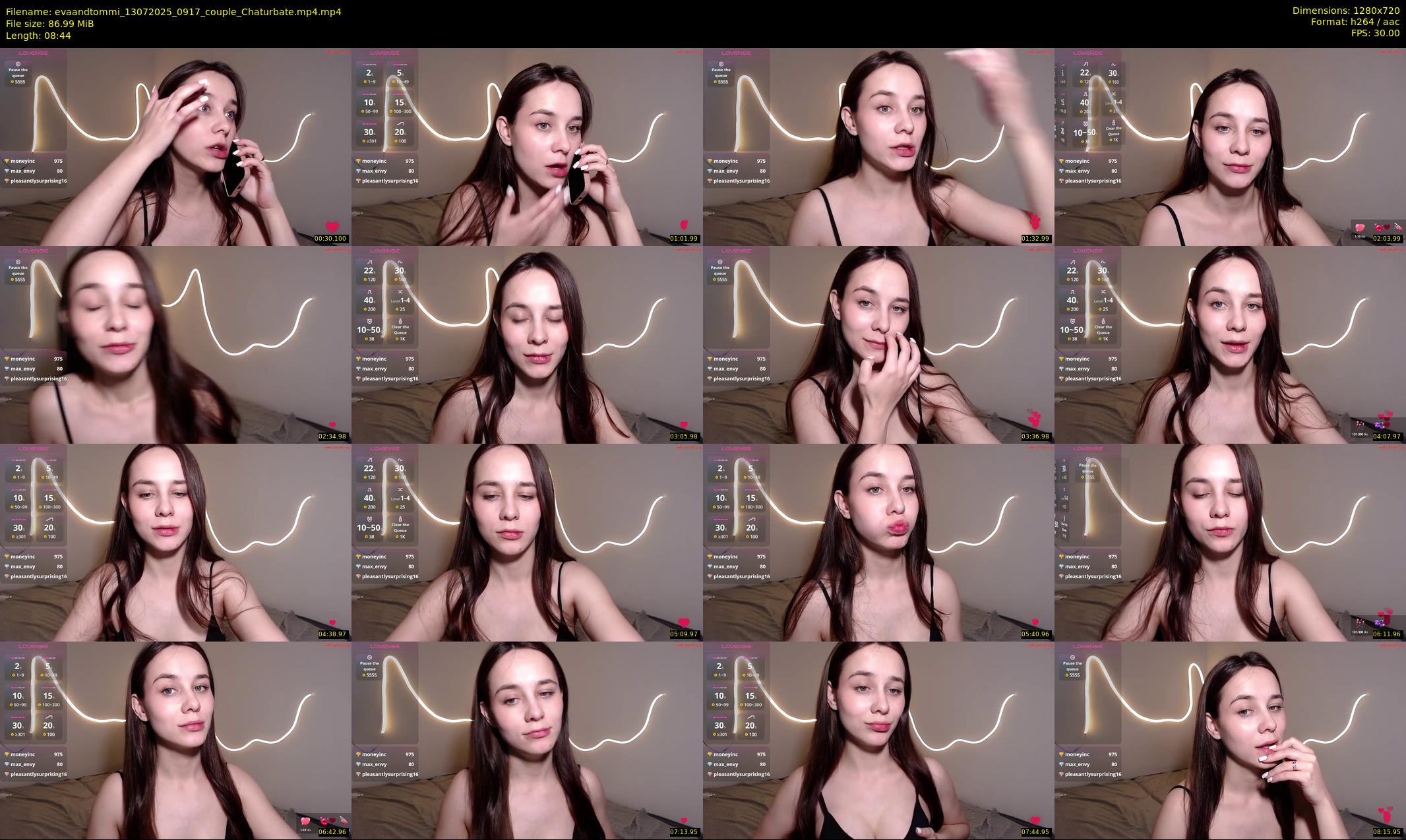 evaandtommi — 9 minute Chaturbate couple cam show recording, 720p, Jul 13, 2025