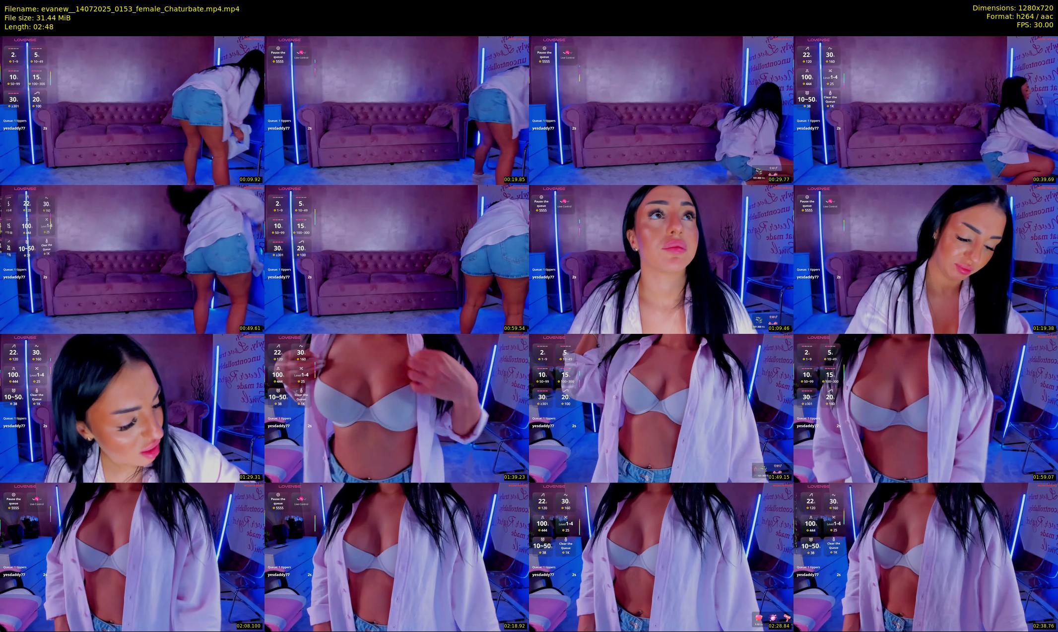 evanew_ — 3 minute Chaturbate female cam show recording, 720p, Jul 14, 2025