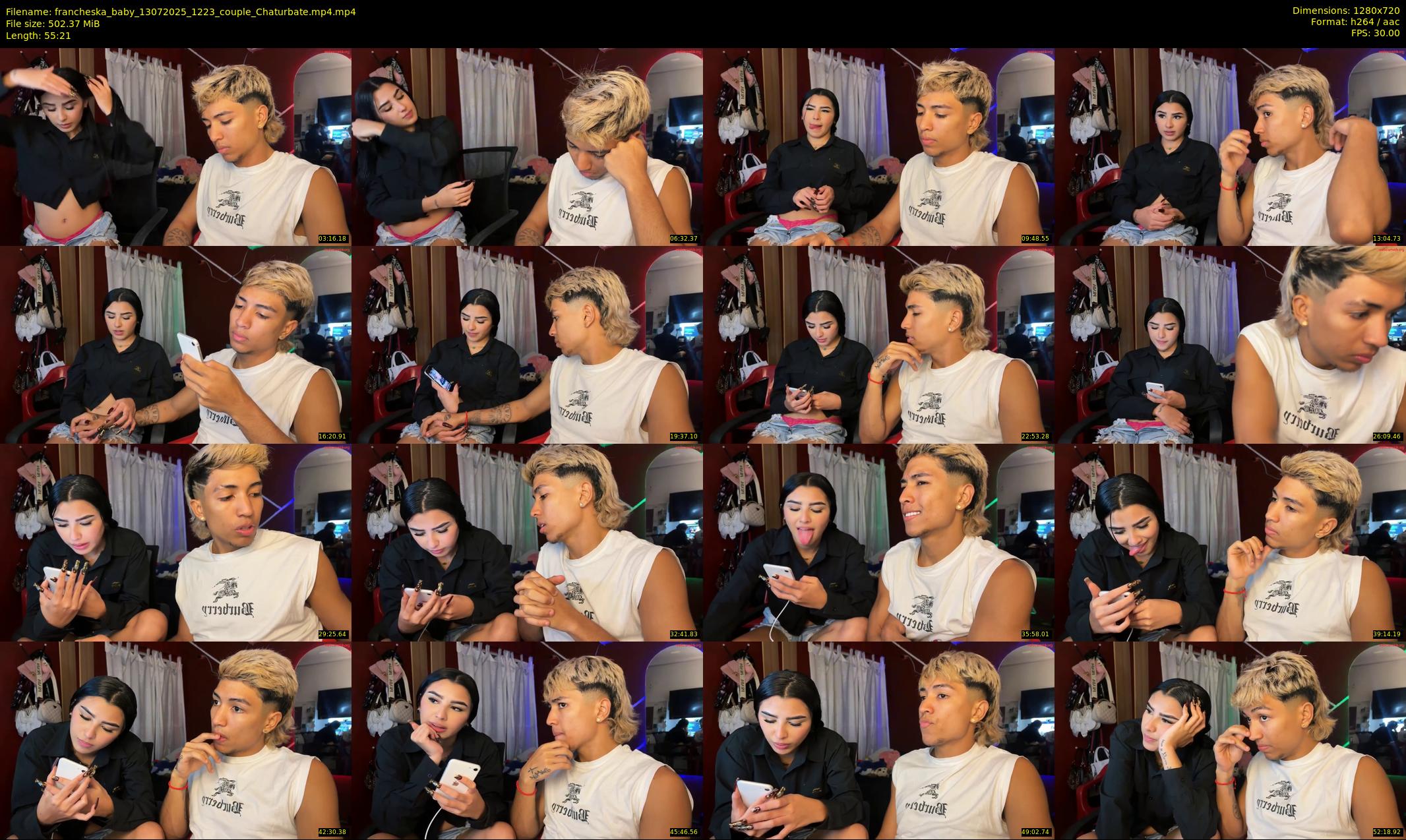 francheska_baby — 56 minute Chaturbate couple cam show recording, 720p, Jul 13, 2025