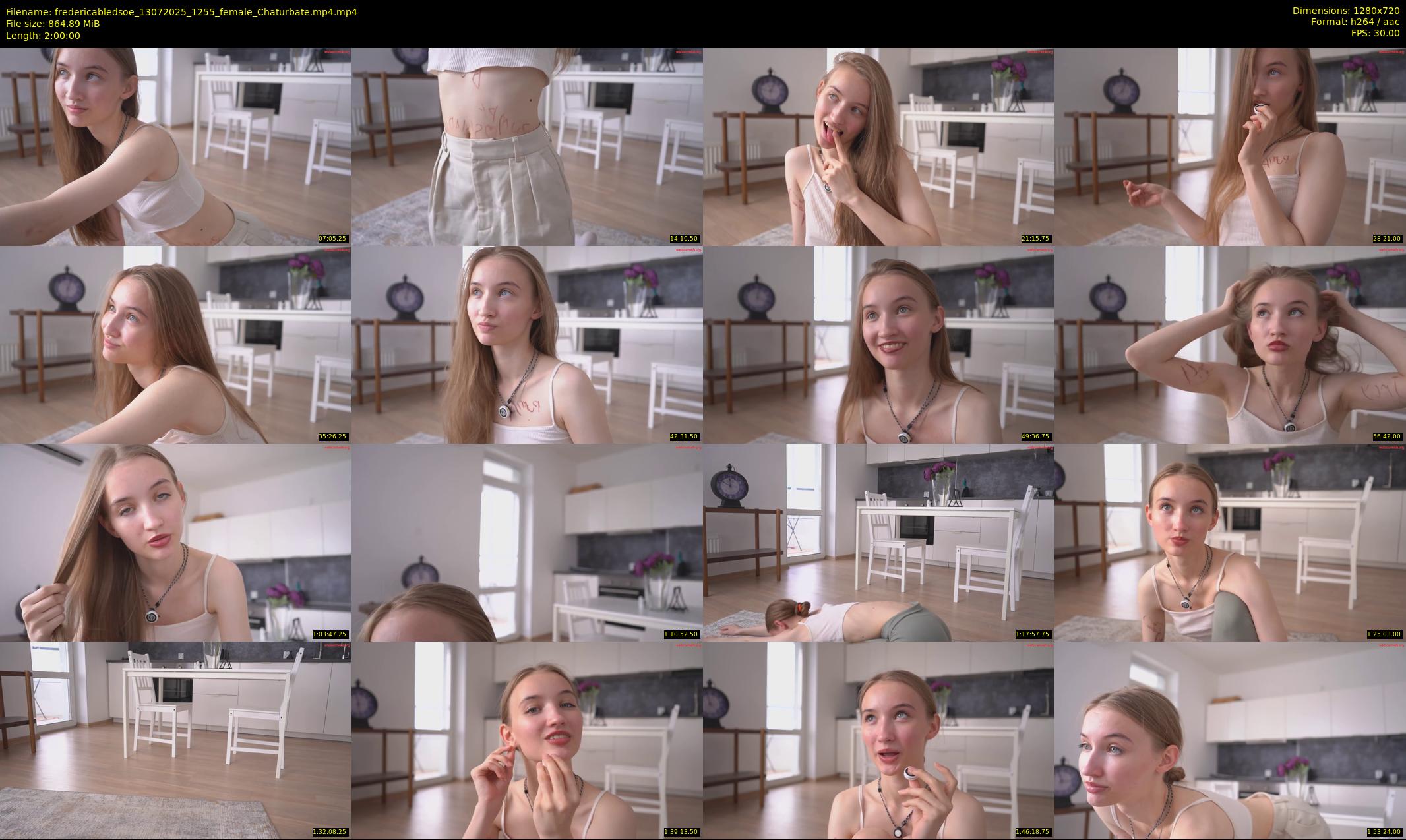 fredericabledsoe — 120 minute Chaturbate female cam show recording, 720p, Jul 13, 2025