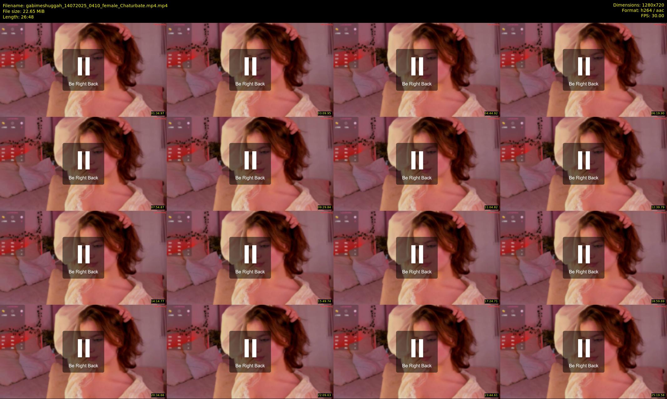 gabimeshuggah — 27 minute Chaturbate female cam show recording, 720p, Jul 14, 2025