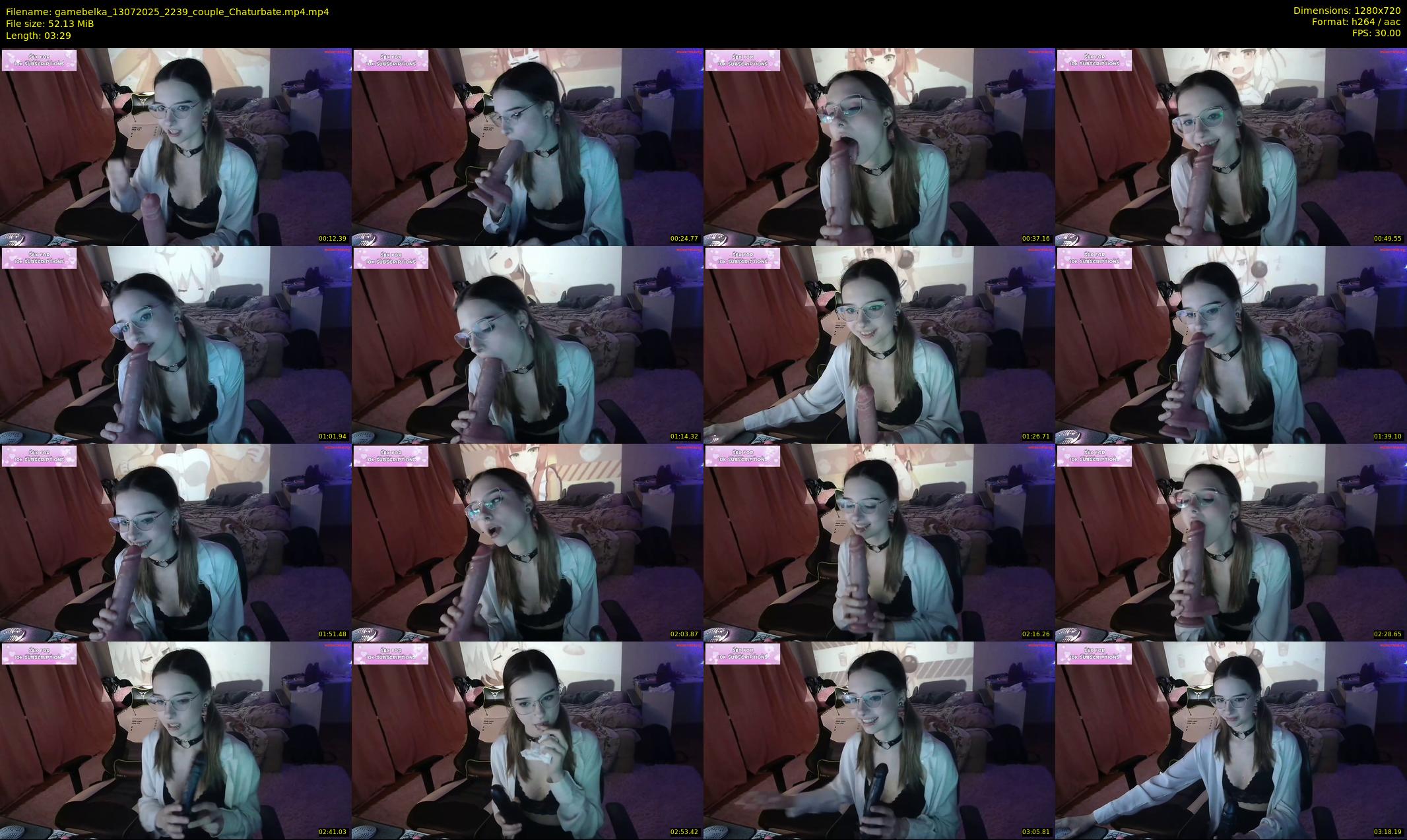 gamebelka — 4 minute Chaturbate couple cam show recording, 720p, Jul 13, 2025