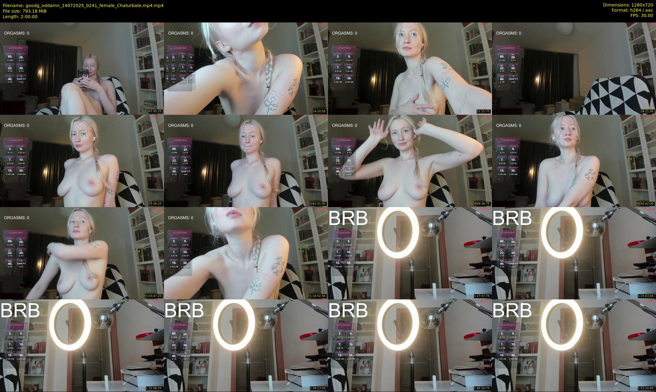 goodg_oddamn — 120 minute Chaturbate female cam show recording, 720p, Jul 14, 2025