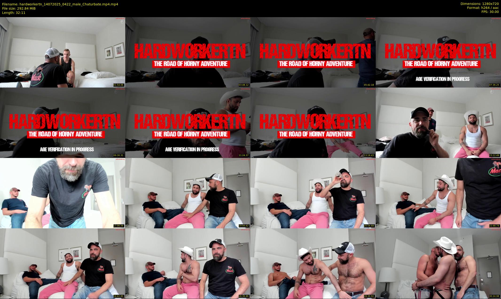 hardworkertn — 33 minute Chaturbate male cam show recording, 720p, Jul 14, 2025