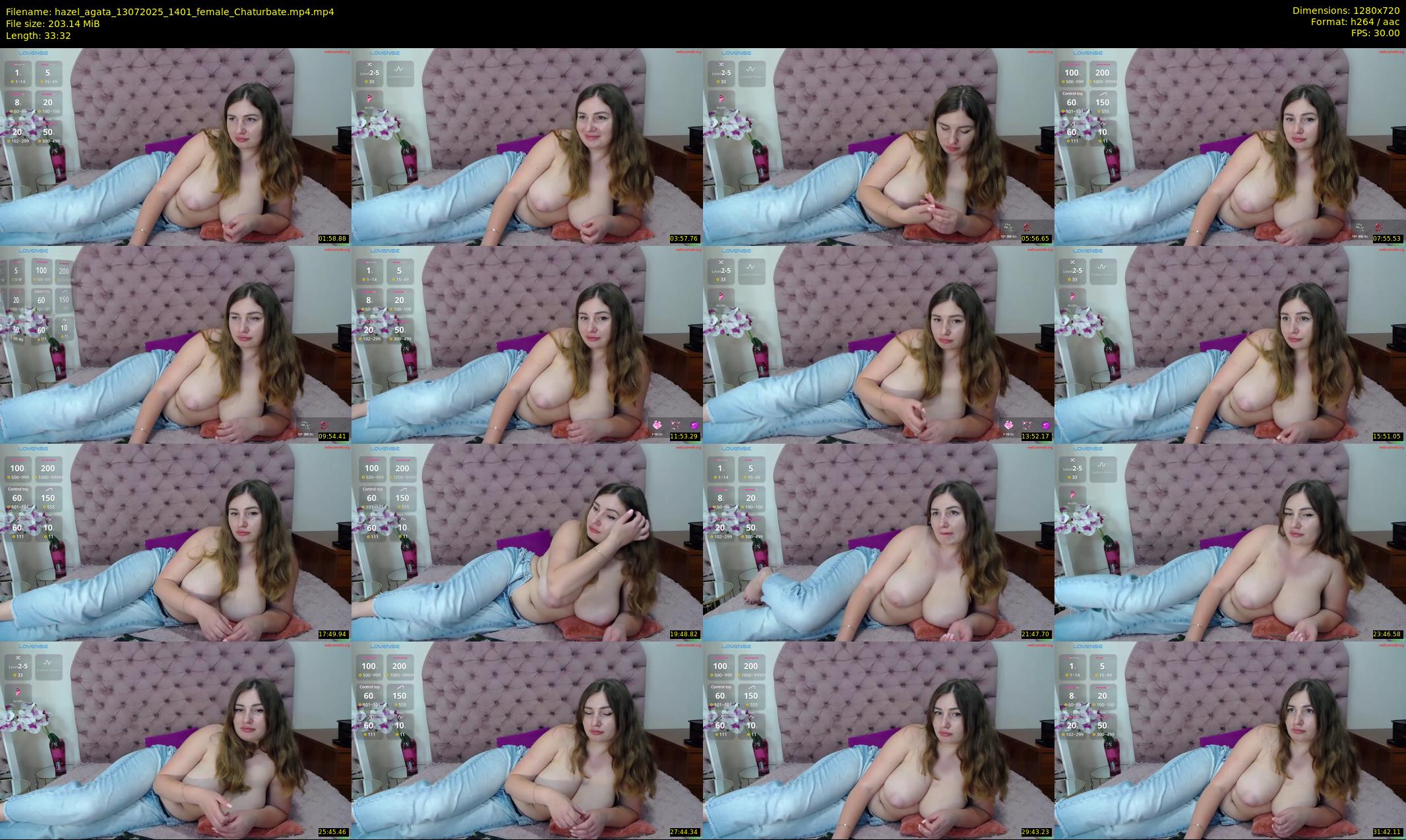 hazel_agata — 34 minute Chaturbate female cam show recording, 720p, Jul 13, 2025