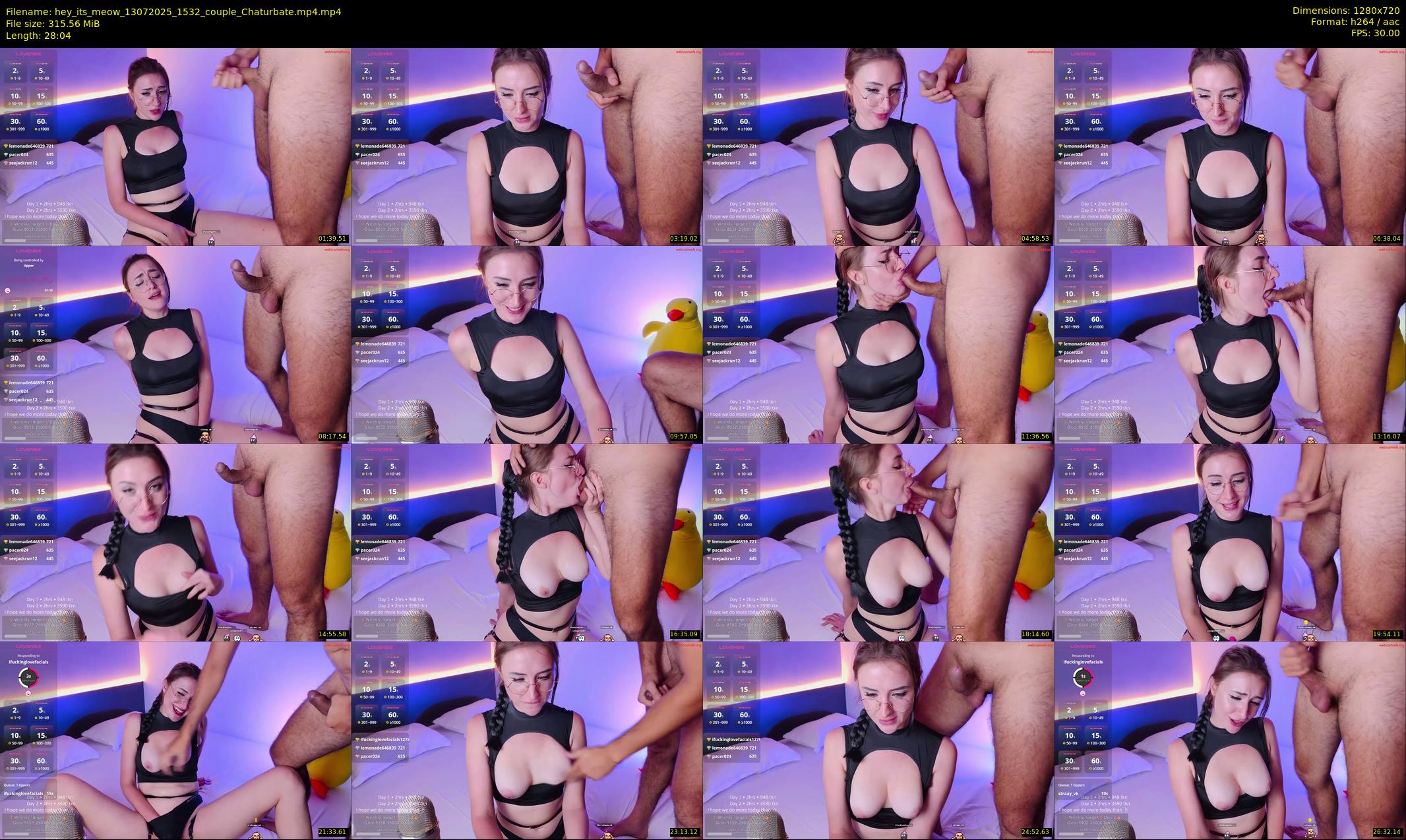 hey_its_meow — 29 minute Chaturbate couple cam show recording, 720p, Jul 13, 2025