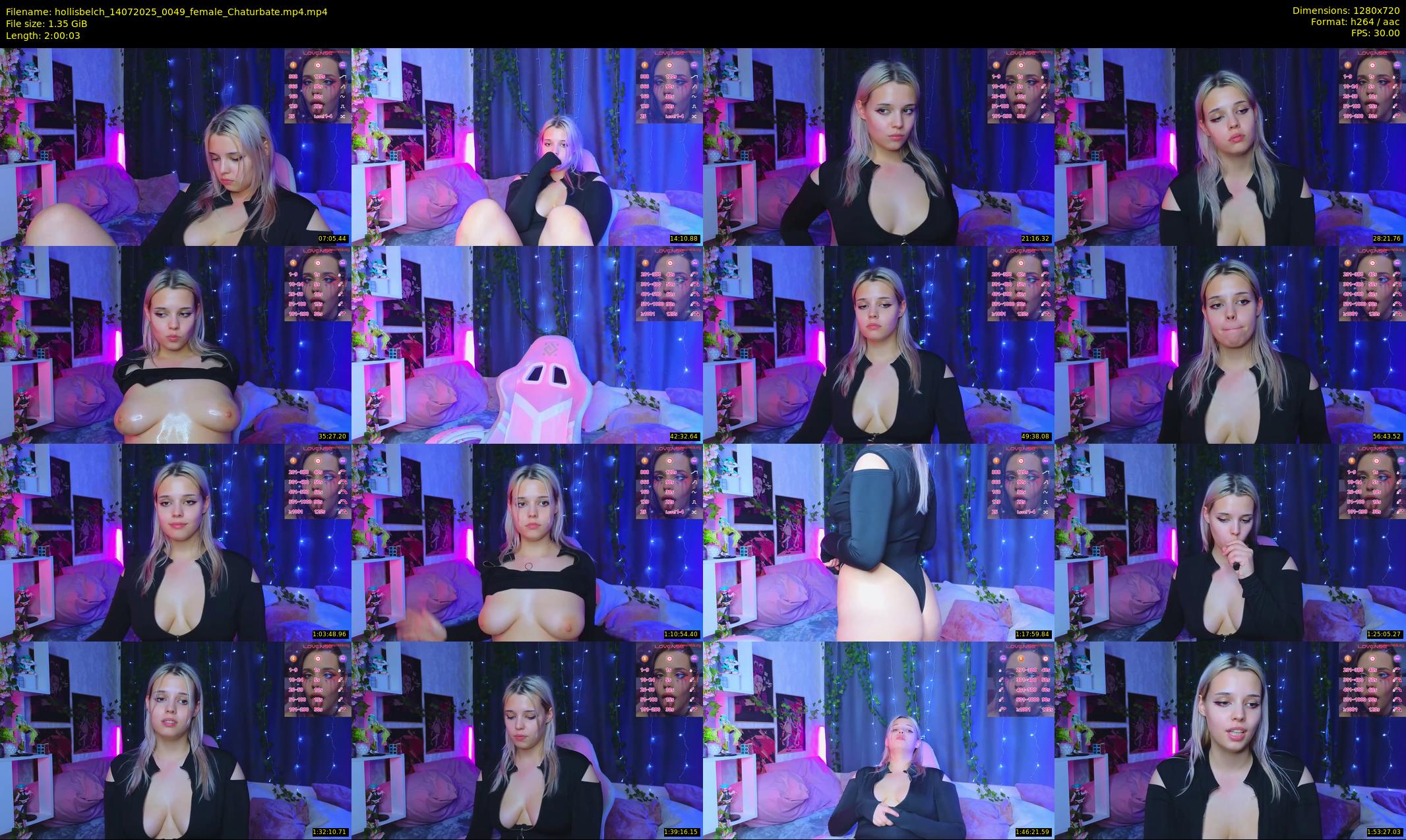 hollisbelch — 121 minute Chaturbate female cam show recording, 720p, Jul 14, 2025
