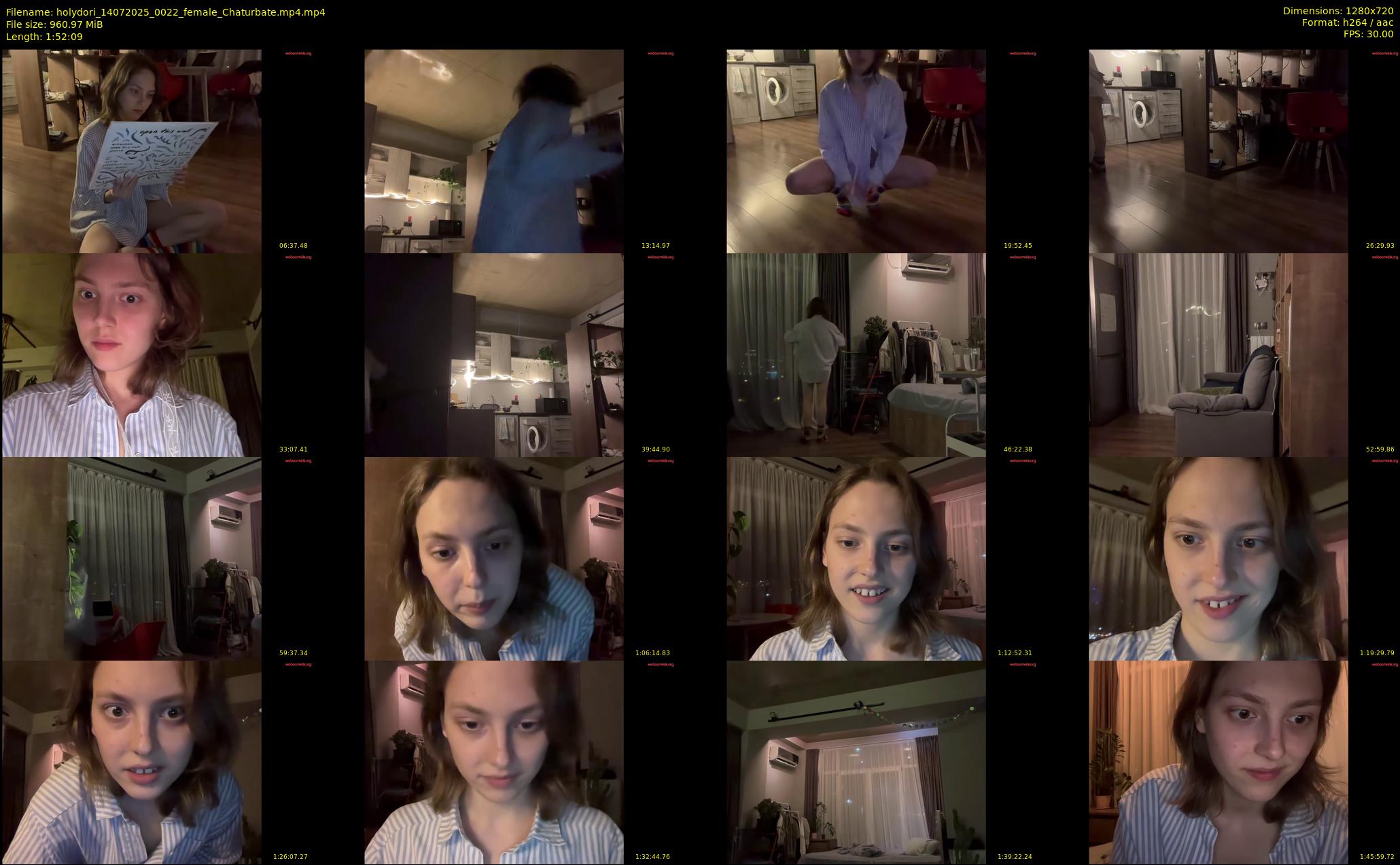 holydori — 113 minute Chaturbate female cam show recording, 720p, Jul 14, 2025