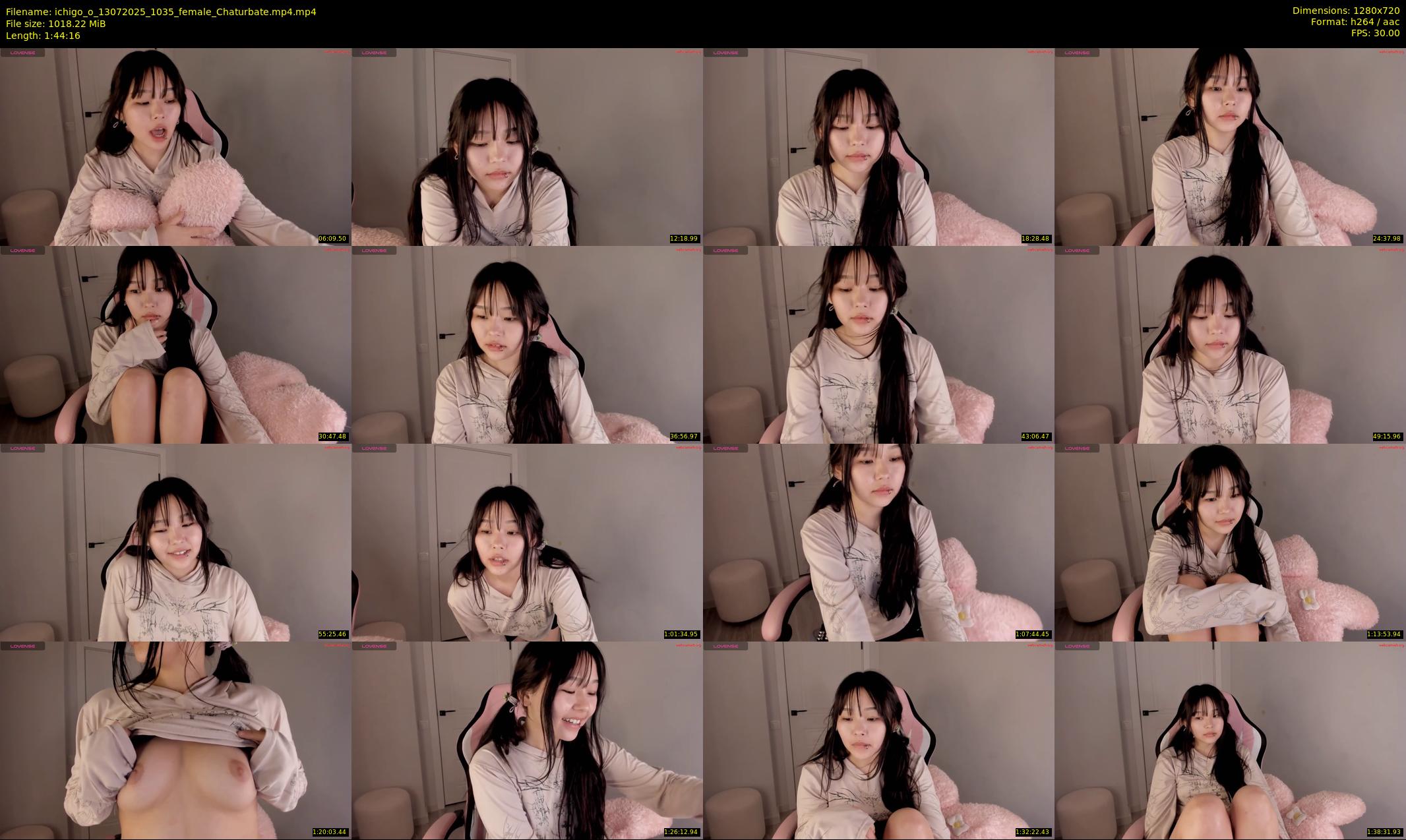 ichigo_o — 105 minute Chaturbate female cam show recording, 720p, Jul 13, 2025