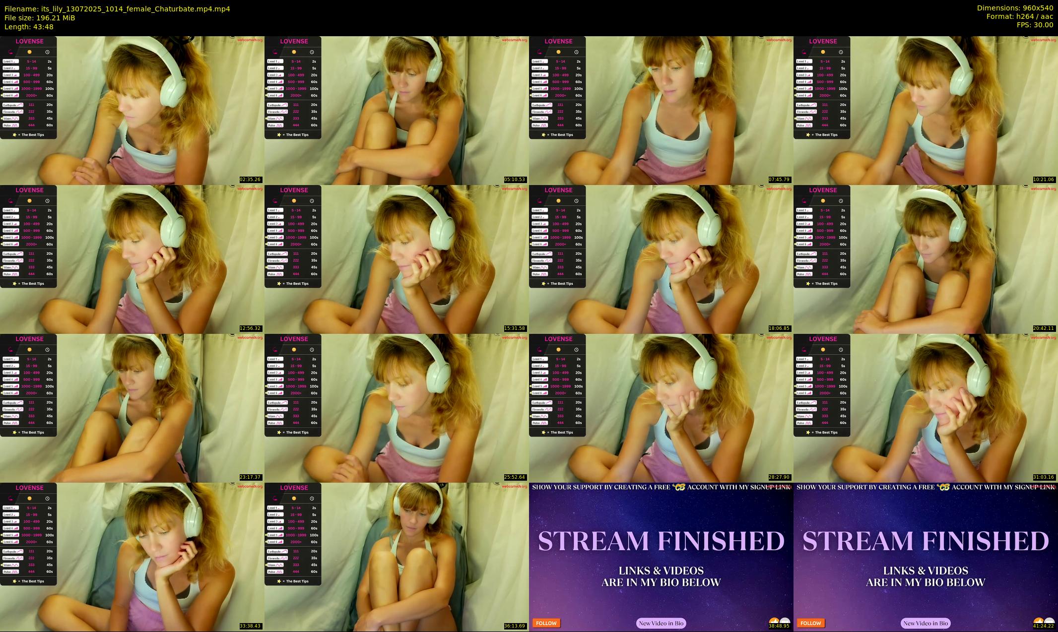 its_lily — 44 minute Chaturbate female cam show recording, 480p, Jul 13, 2025