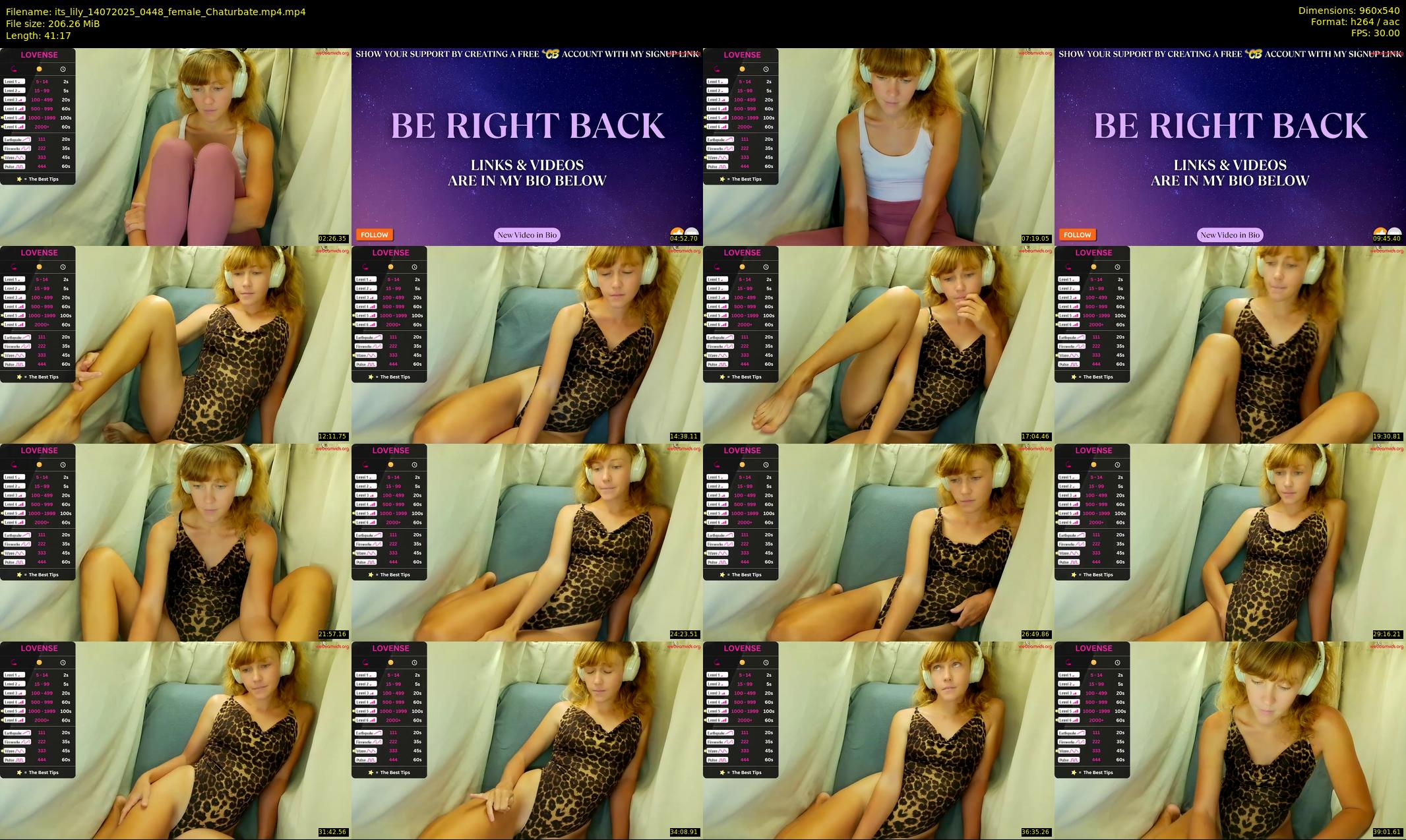 its_lily — 42 minute Chaturbate female cam show recording, 480p, Jul 14, 2025
