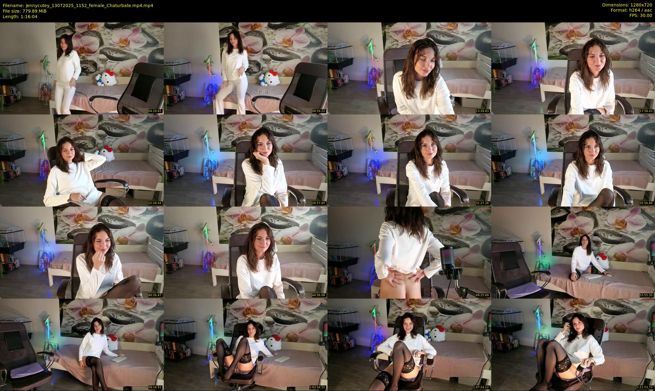 jennycutey — 77 minute Chaturbate female cam show recording, 720p, Jul 13, 2025