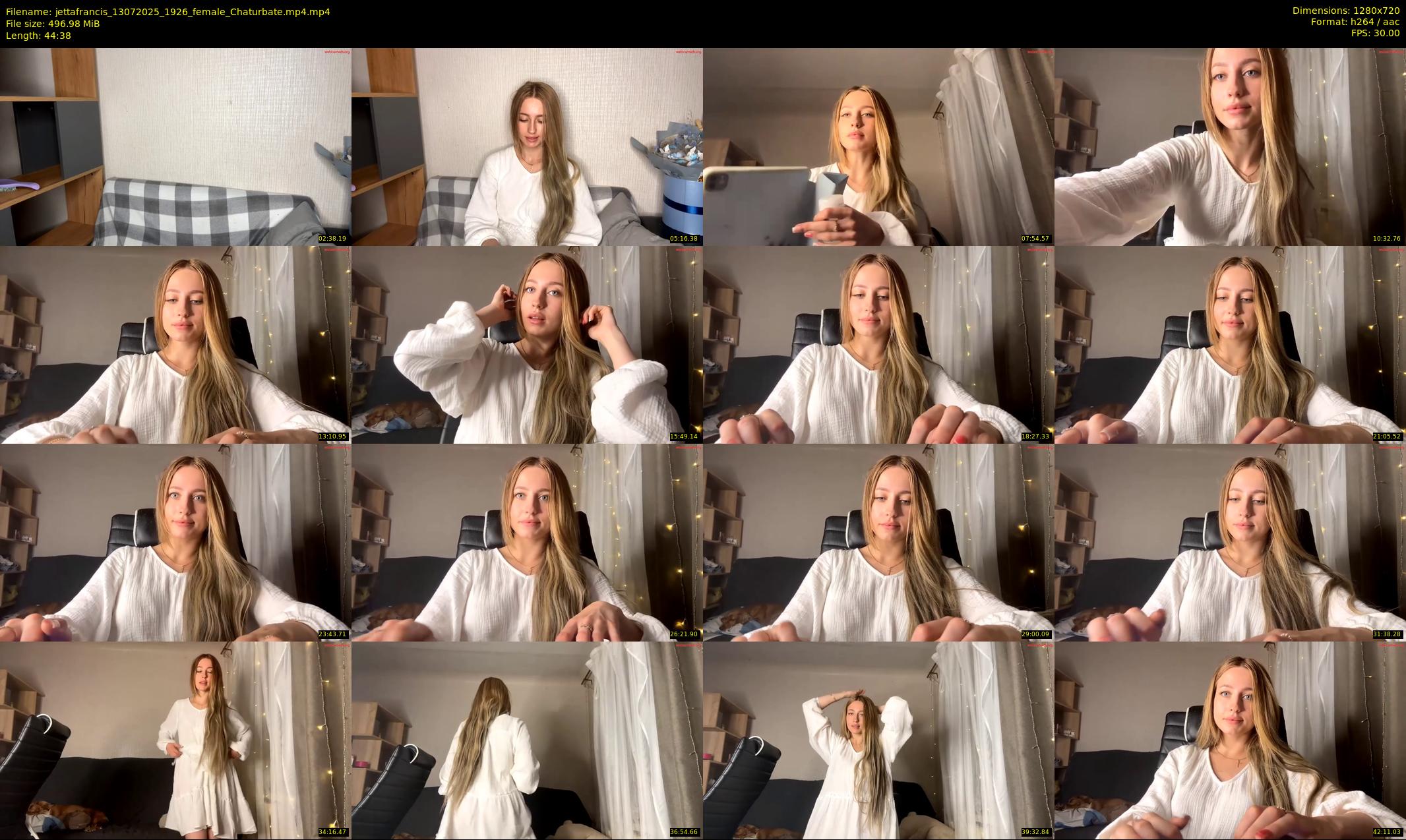 jettafrancis — 45 minute Chaturbate female cam show recording, 720p, Jul 13, 2025