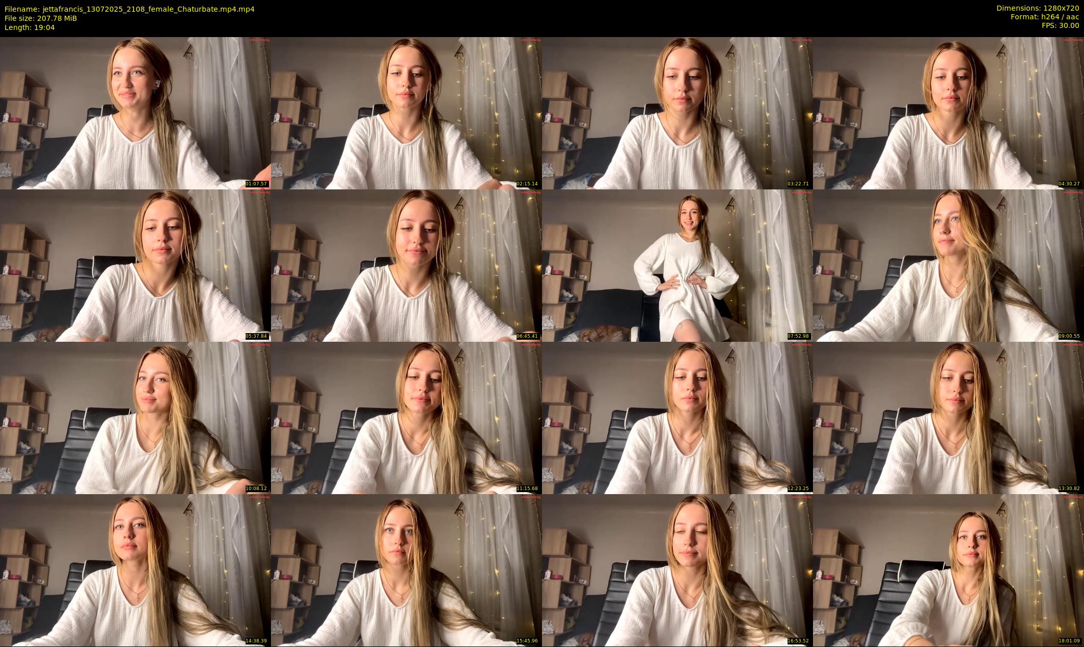 jettafrancis — 20 minute Chaturbate female cam show recording, 720p, Jul 13, 2025