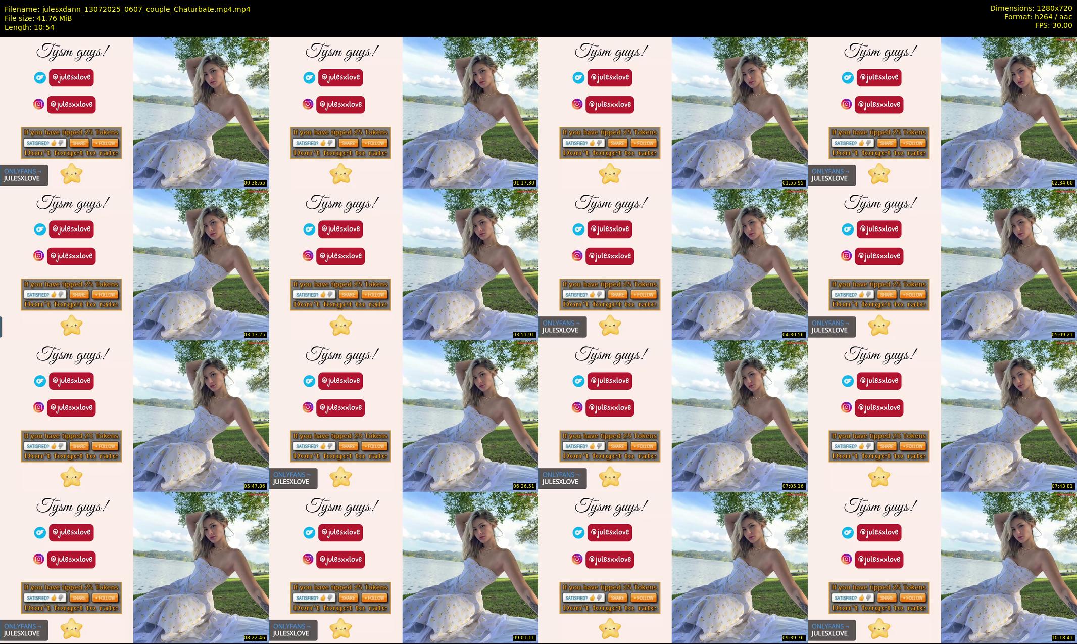 julesxdann — 11 minute Chaturbate couple cam show recording, 720p, Jul 13, 2025