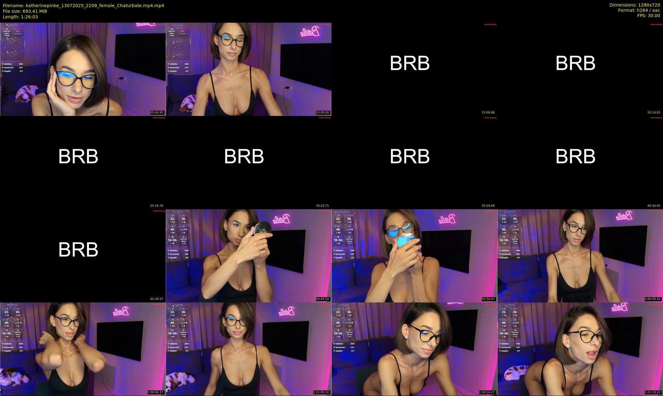 katherinepinke — 87 minute Chaturbate female cam show recording, 720p, Jul 13, 2025