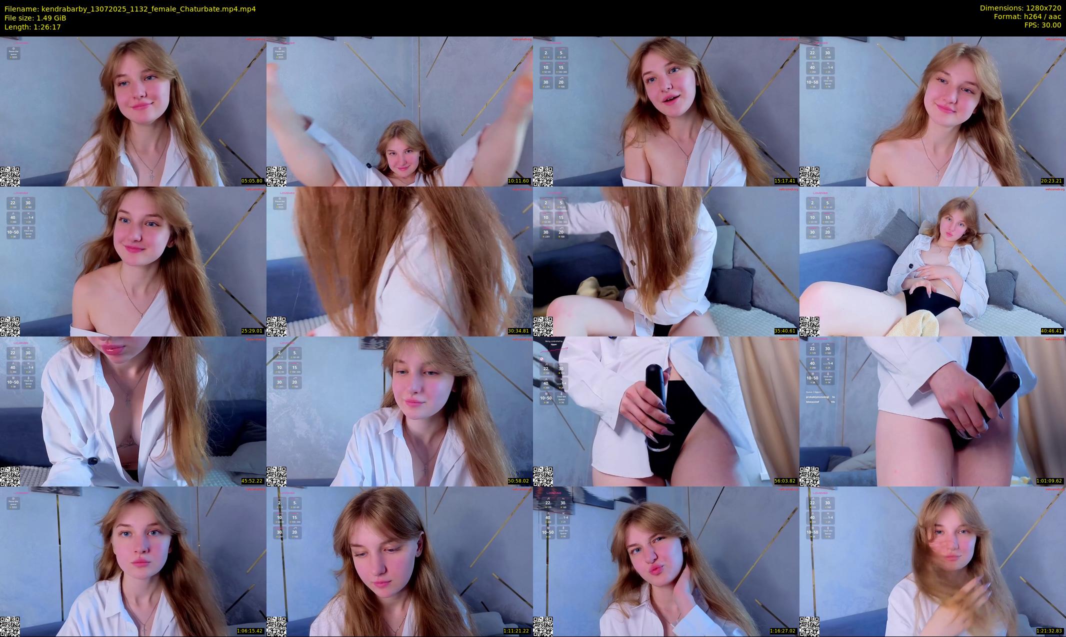 kendrabarby — 87 minute Chaturbate female cam show recording, 720p, Jul 13, 2025