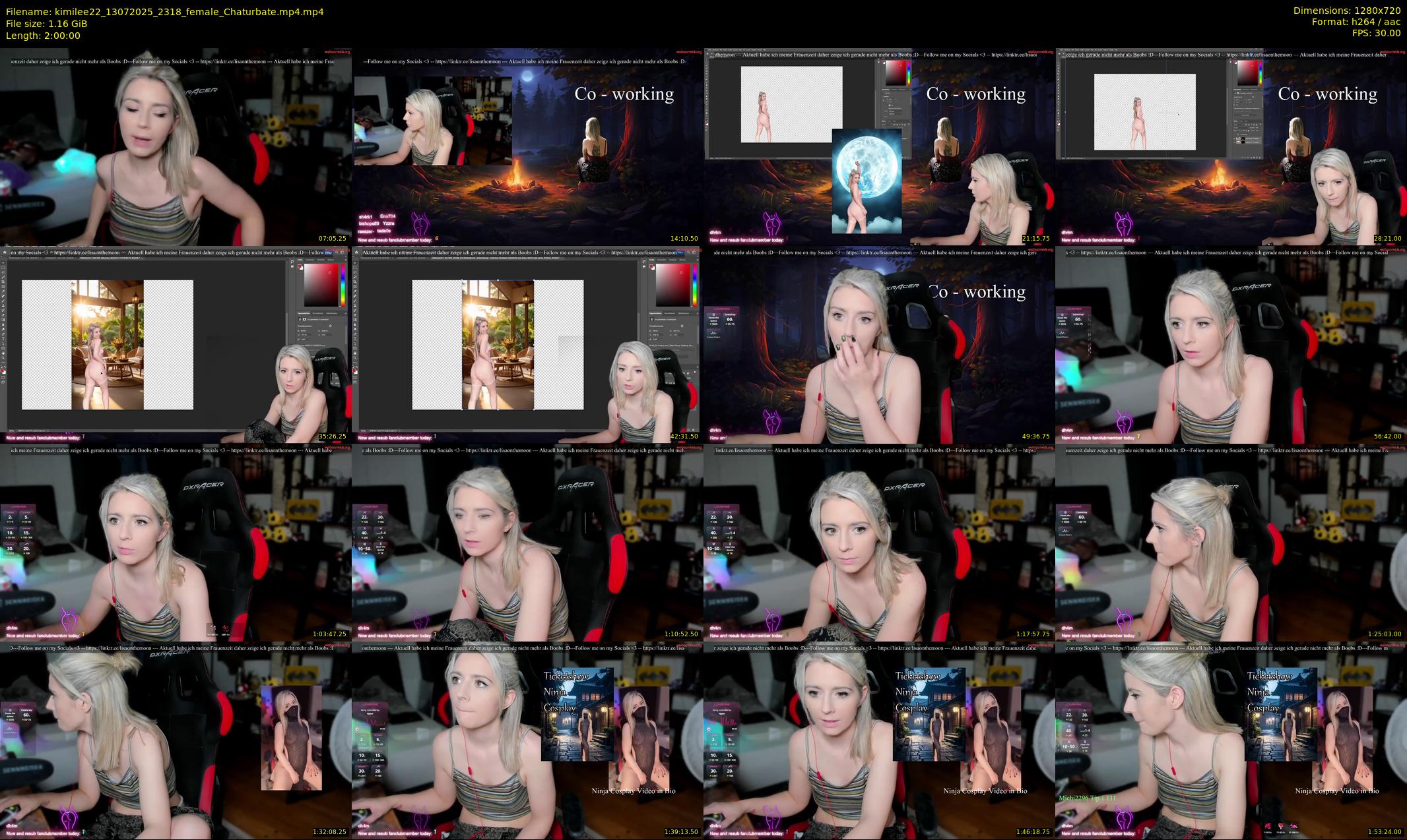 kimilee22 — 120 minute Chaturbate female cam show recording, 720p, Jul 13, 2025
