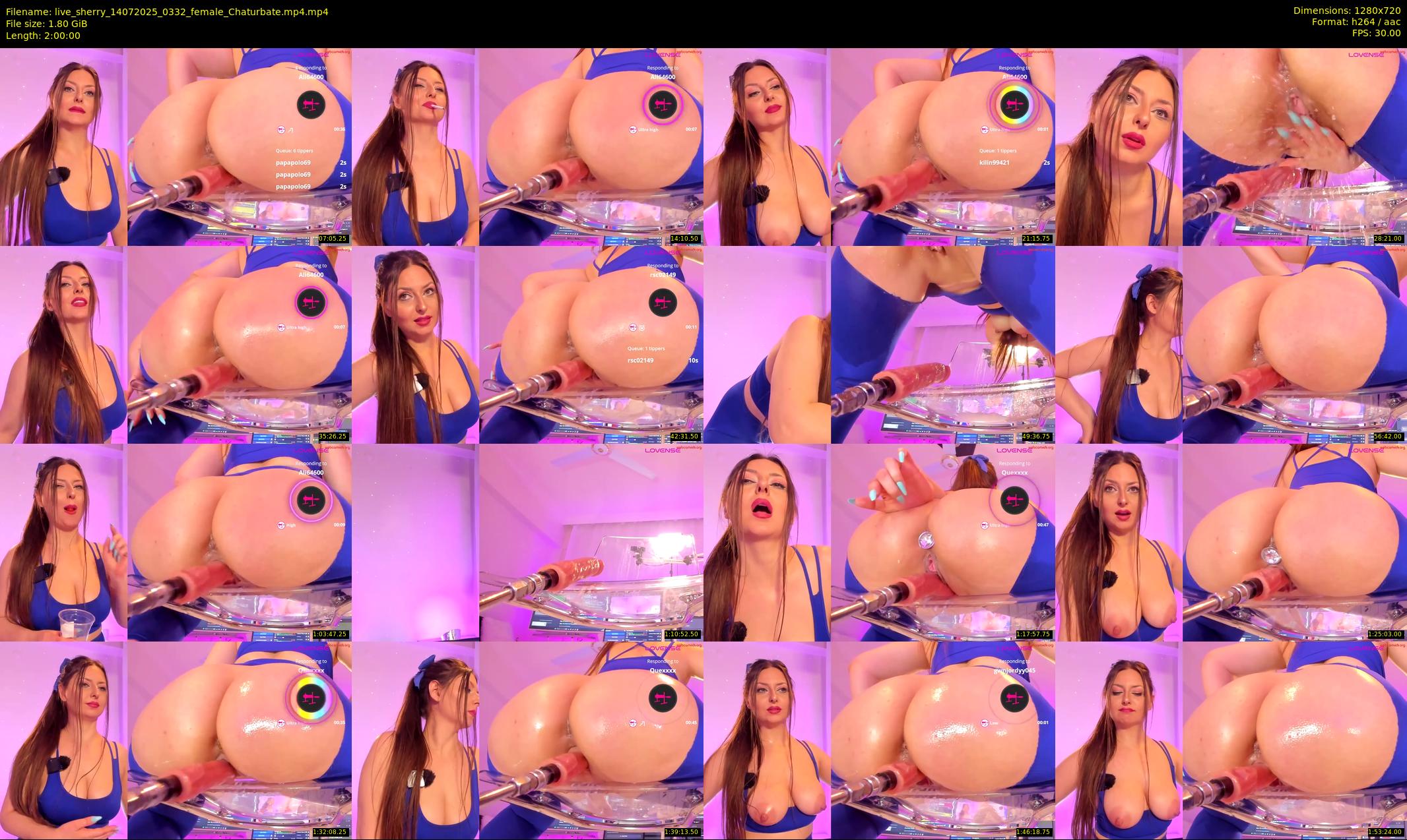 live_sherry — 120 minute Chaturbate couple cam show recording, 720p, Jul 14, 2025