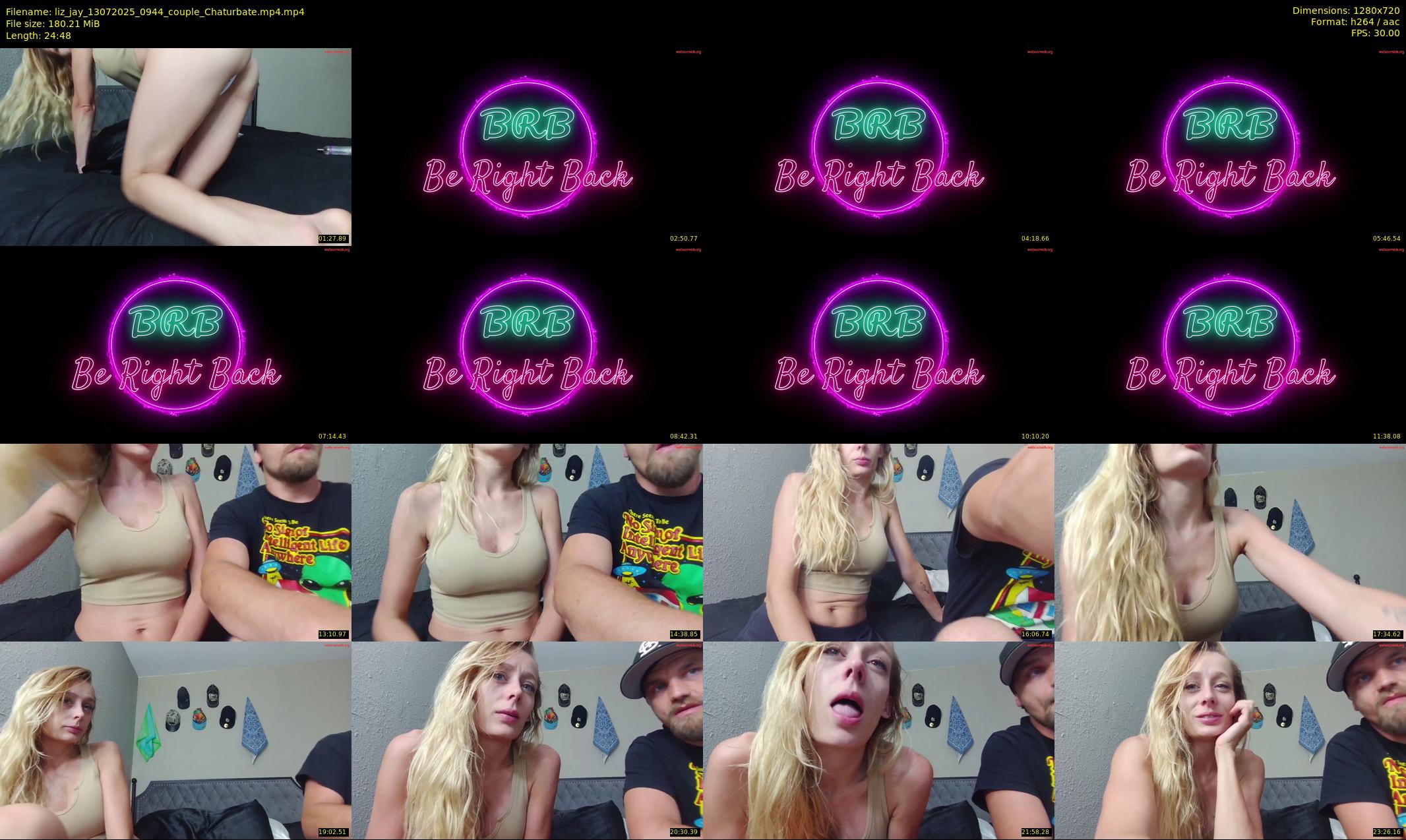 liz_jay — 25 minute Chaturbate couple cam show recording, 720p, Jul 13, 2025