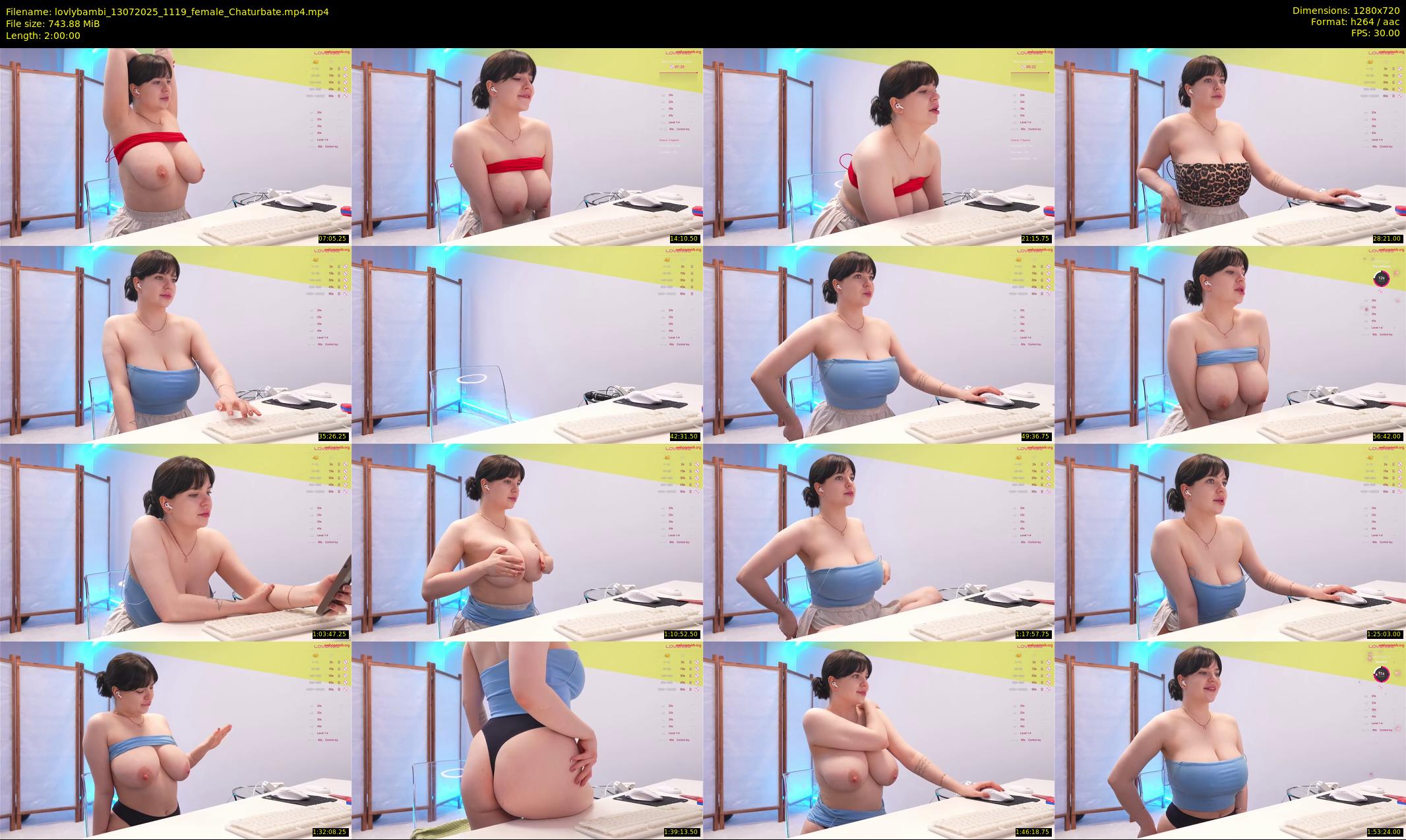 lovlybambi — 120 minute Chaturbate female cam show recording, 720p, Jul 13, 2025