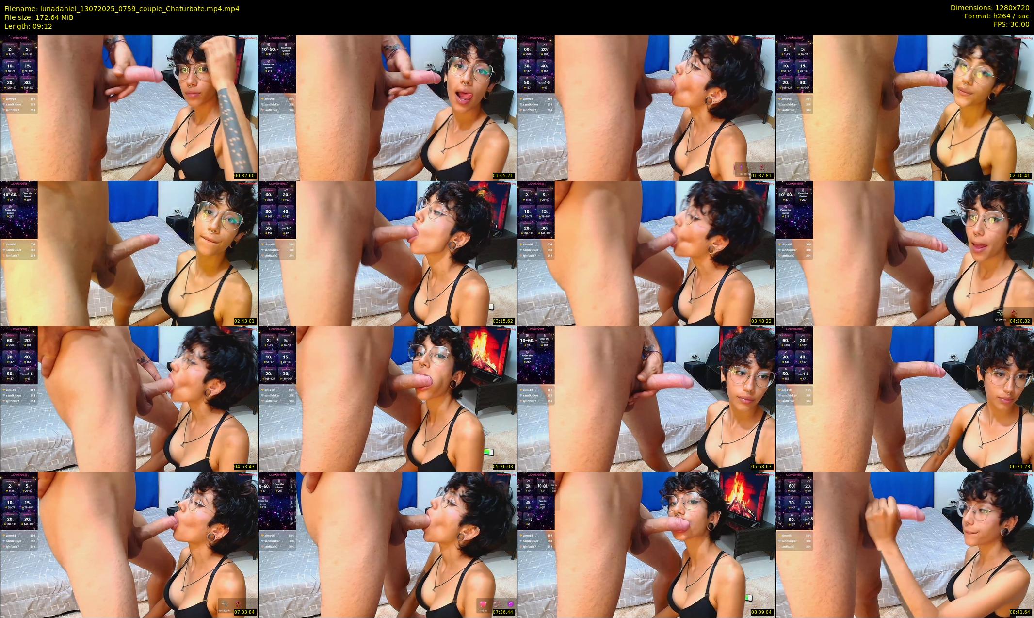 lunadaniel — 10 minute Chaturbate couple cam show recording, 720p, Jul 13, 2025