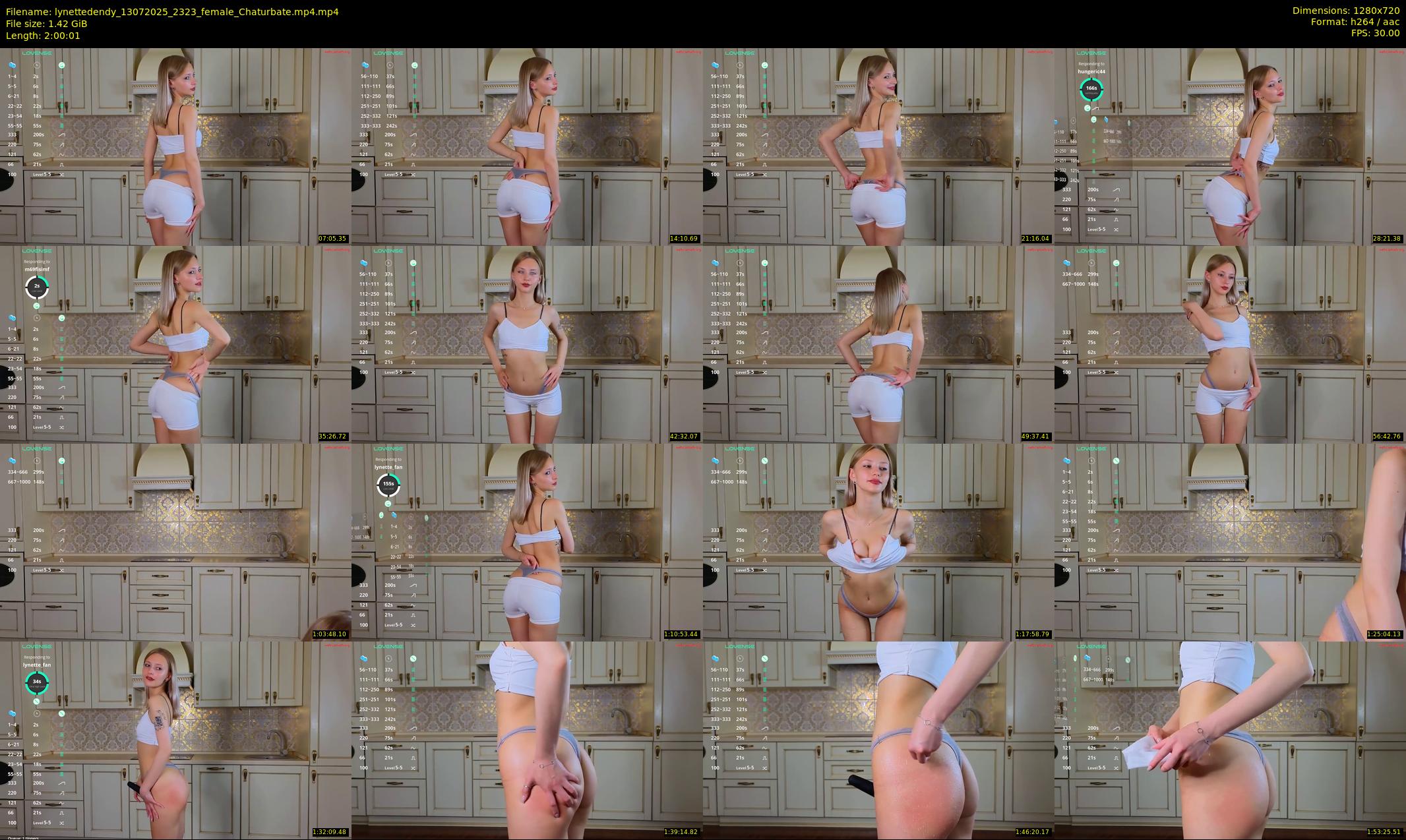 lynettedendy — 121 minute Chaturbate female cam show recording, 720p, Jul 13, 2025