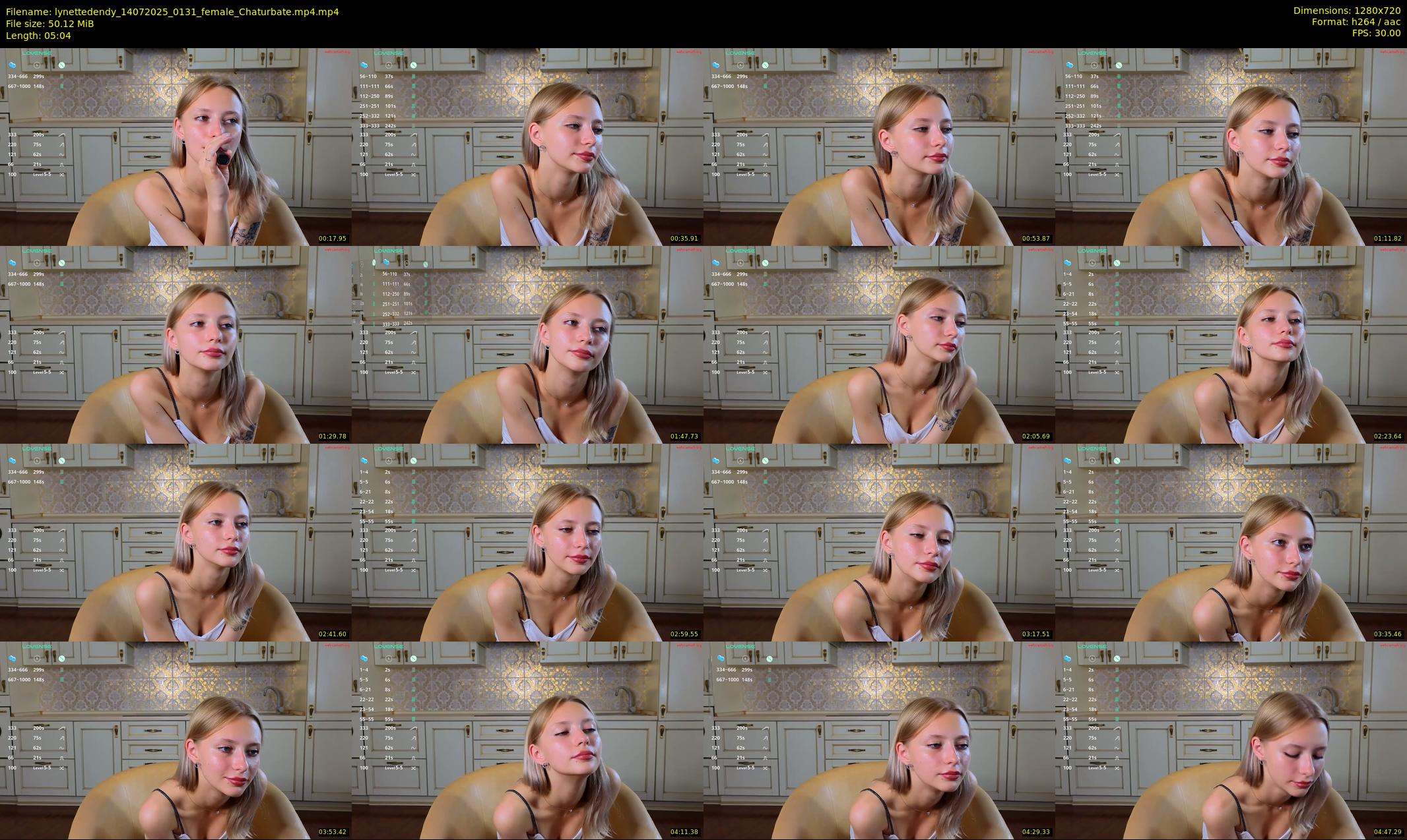 lynettedendy — 6 minute Chaturbate female cam show recording, 720p, Jul 14, 2025