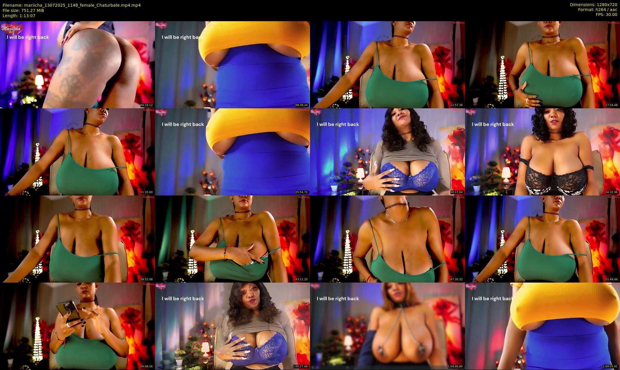 mariicha — 74 minute Chaturbate female cam show recording, 720p, Jul 13, 2025