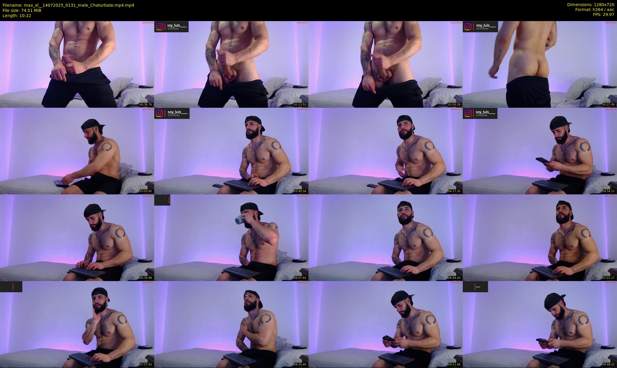 max_xl_ — 11 minute Chaturbate male cam show recording, 720p, Jul 14, 2025