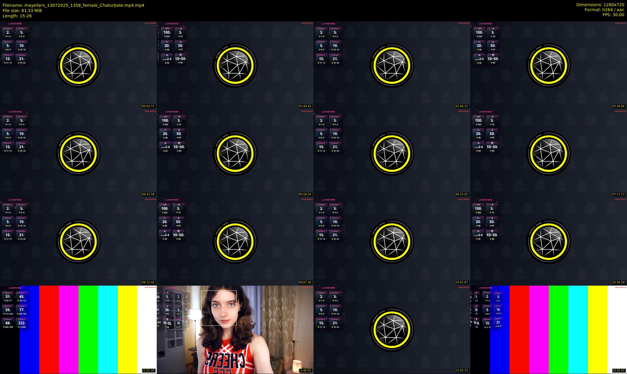 mayellers — 16 minute Chaturbate female cam show recording, 720p, Jul 13, 2025