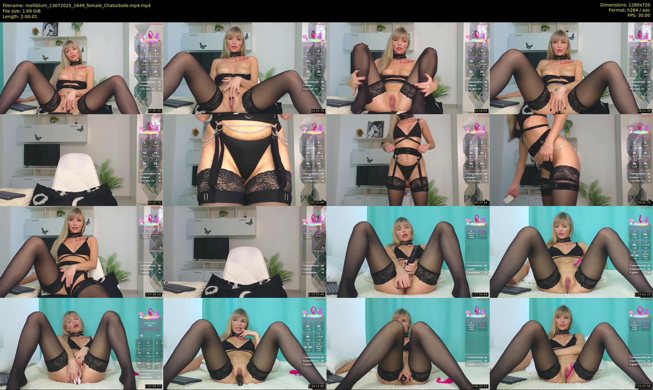 molliblum — 121 minute Chaturbate female cam show recording, 720p, Jul 13, 2025