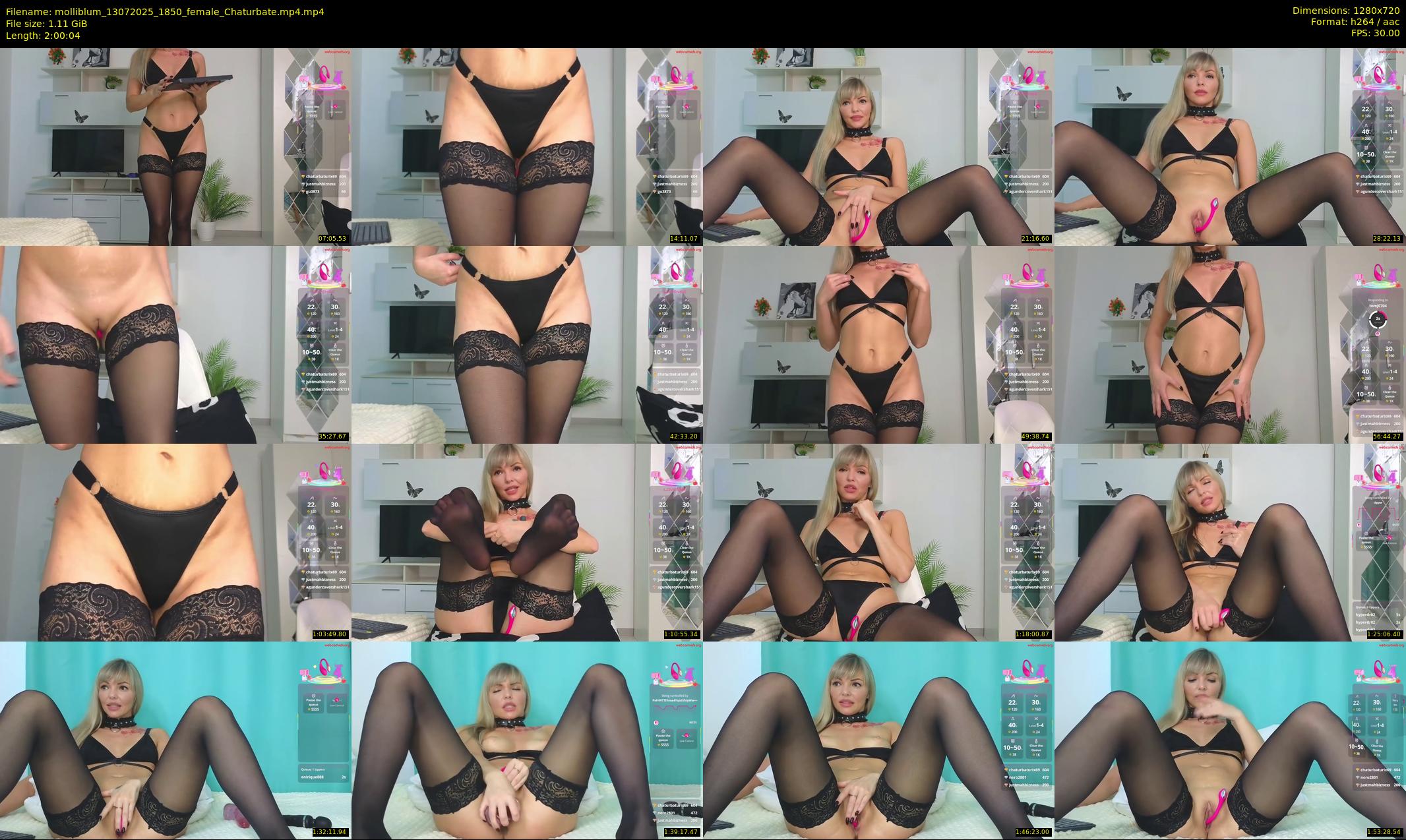 molliblum — 121 minute Chaturbate female cam show recording, 720p, Jul 13, 2025