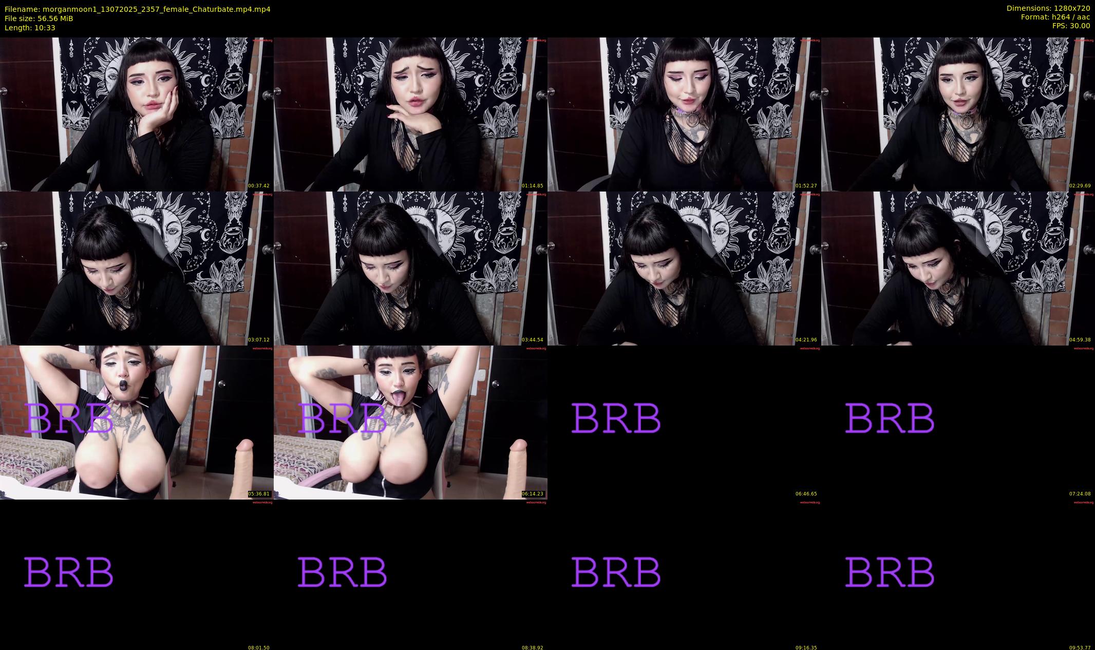 morganmoon1 — 11 minute Chaturbate female cam show recording, 720p, Jul 13, 2025