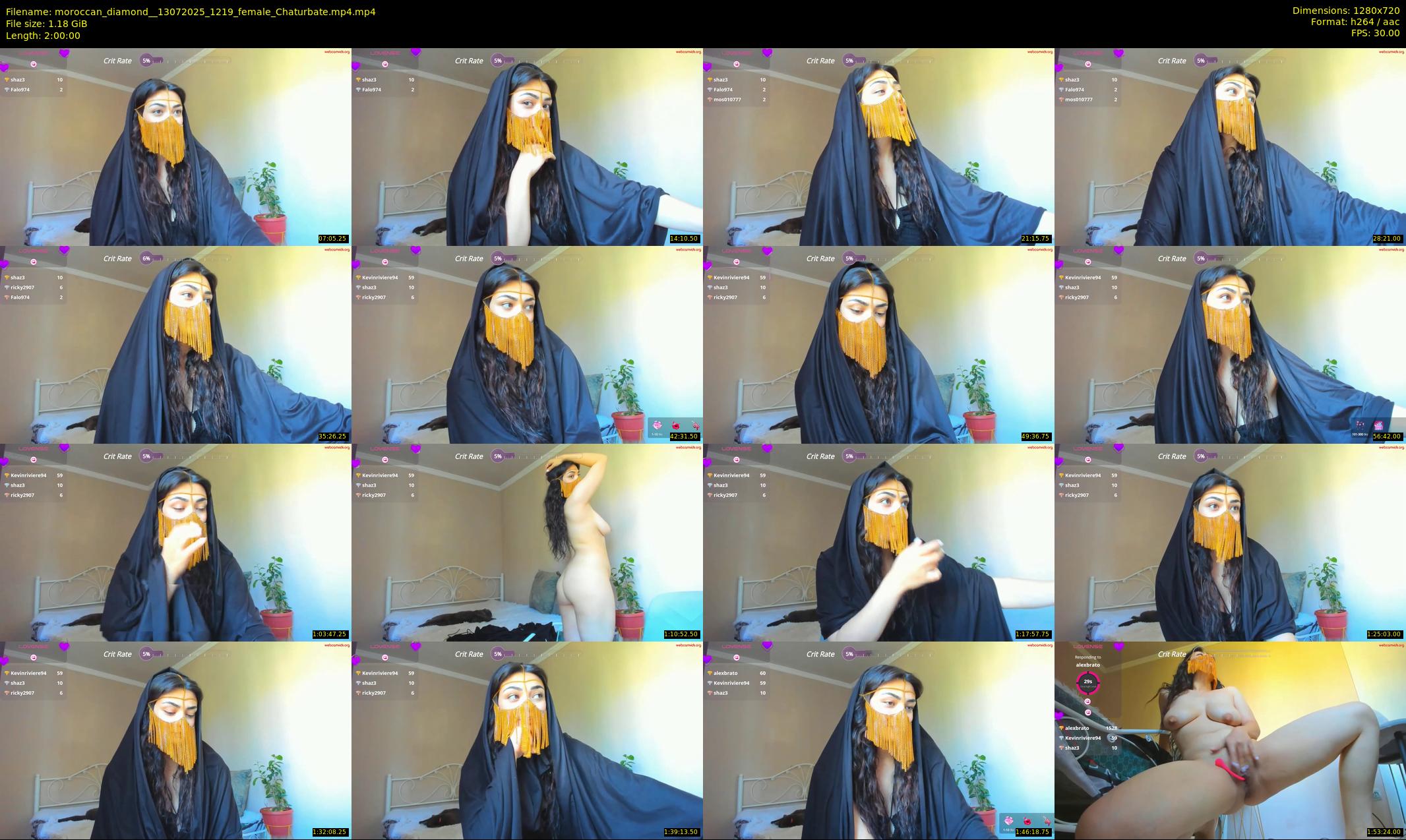 moroccan_diamond_ — 120 minute Chaturbate female cam show recording, 720p, Jul 13, 2025