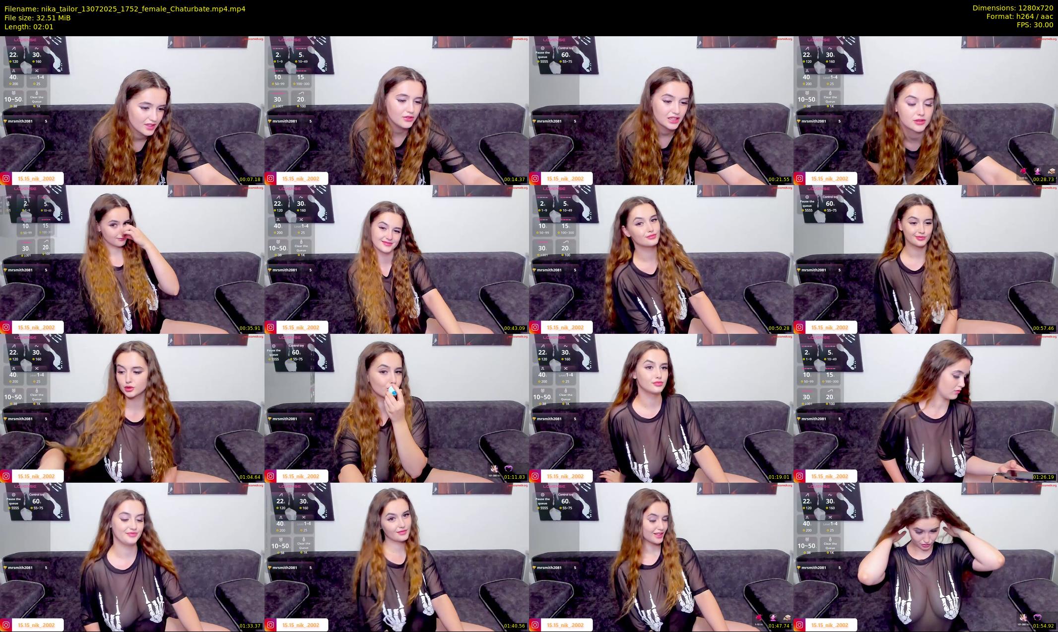 nika_tailor — 3 minute Chaturbate female cam show recording, 720p, Jul 13, 2025