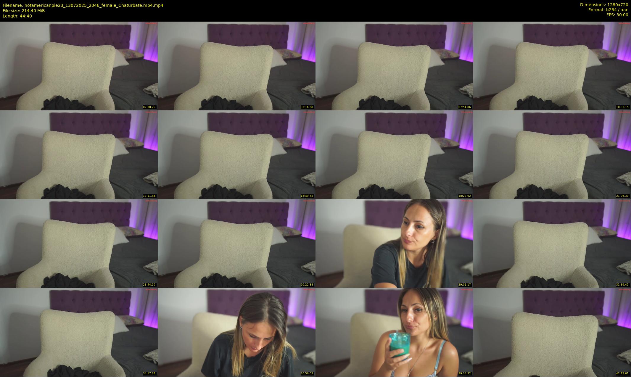 notamericanpie23 — 45 minute Chaturbate female cam show recording, 720p, Jul 13, 2025