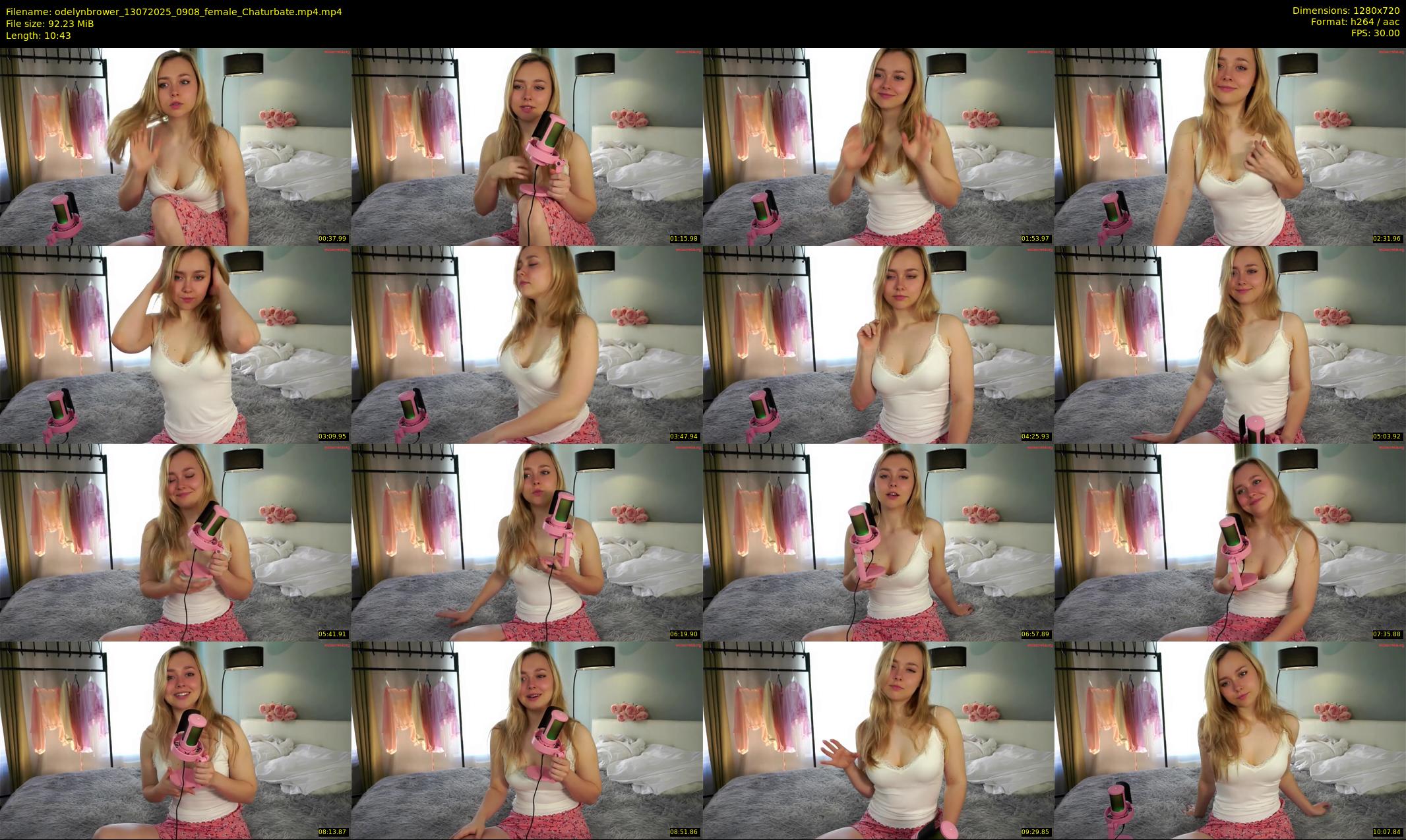 odelynbrower — 11 minute Chaturbate female cam show recording, 720p, Jul 13, 2025