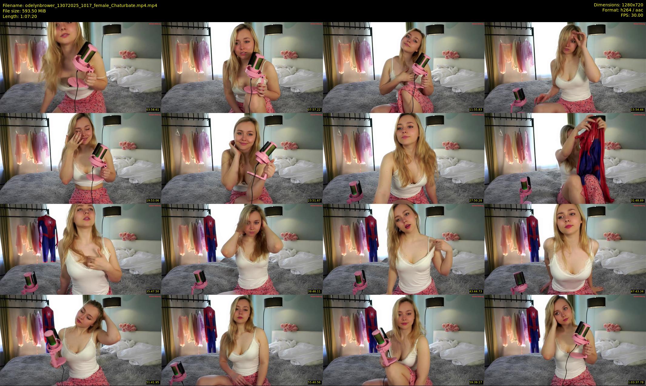 odelynbrower — 68 minute Chaturbate female cam show recording, 720p, Jul 13, 2025