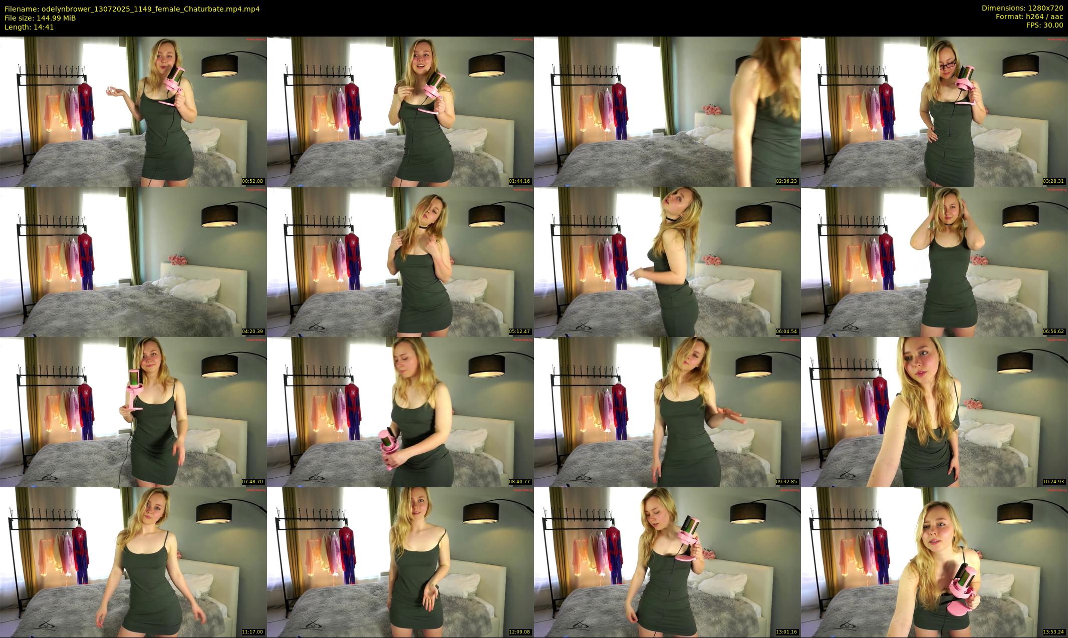 odelynbrower — 15 minute Chaturbate female cam show recording, 720p, Jul 13, 2025