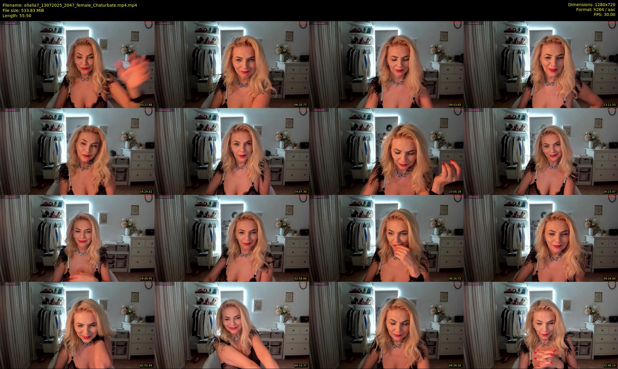 ollalla7 — 56 minute Chaturbate female cam show recording, 720p, Jul 13, 2025