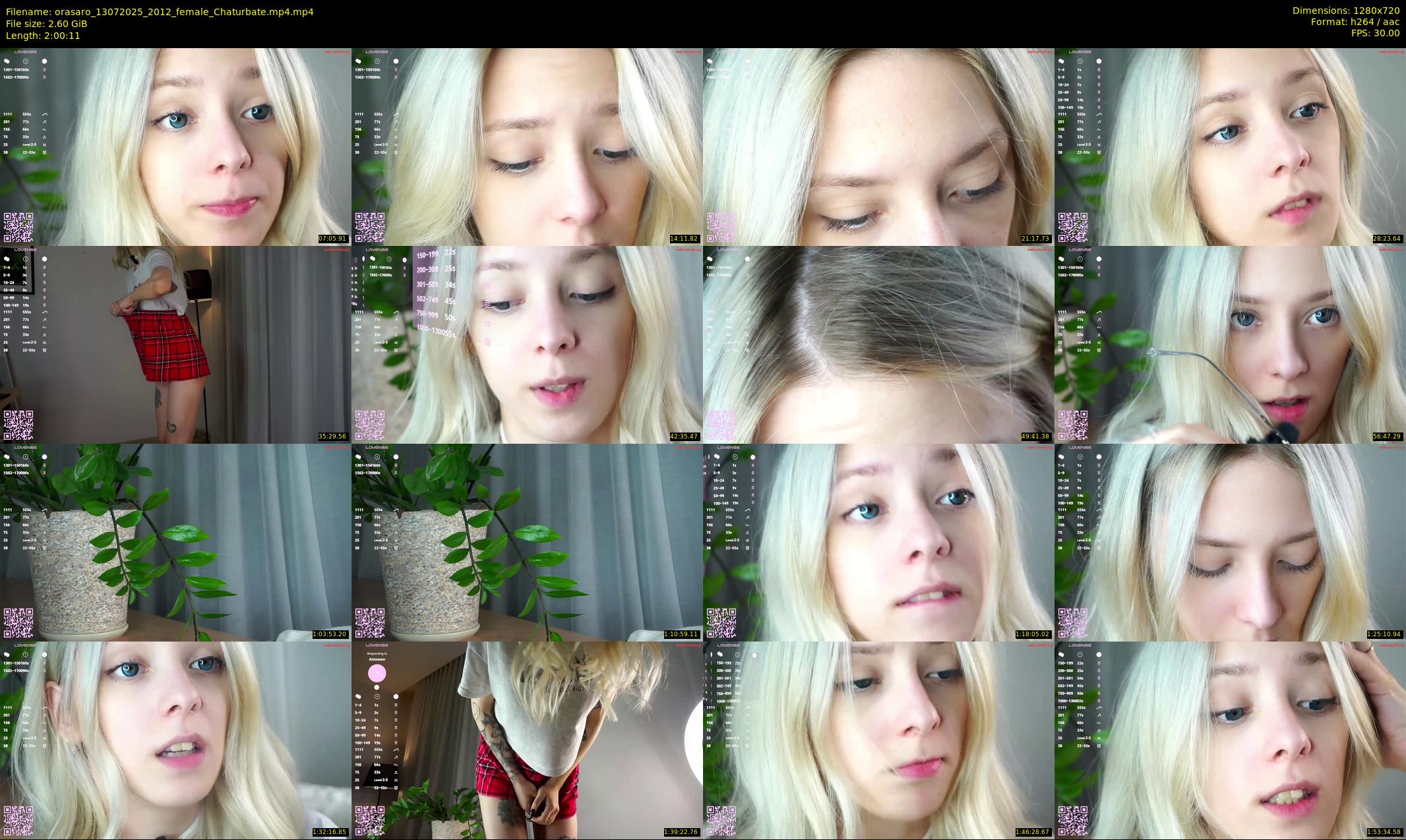 orasaro — 121 minute Chaturbate female cam show recording, 720p, Jul 13, 2025